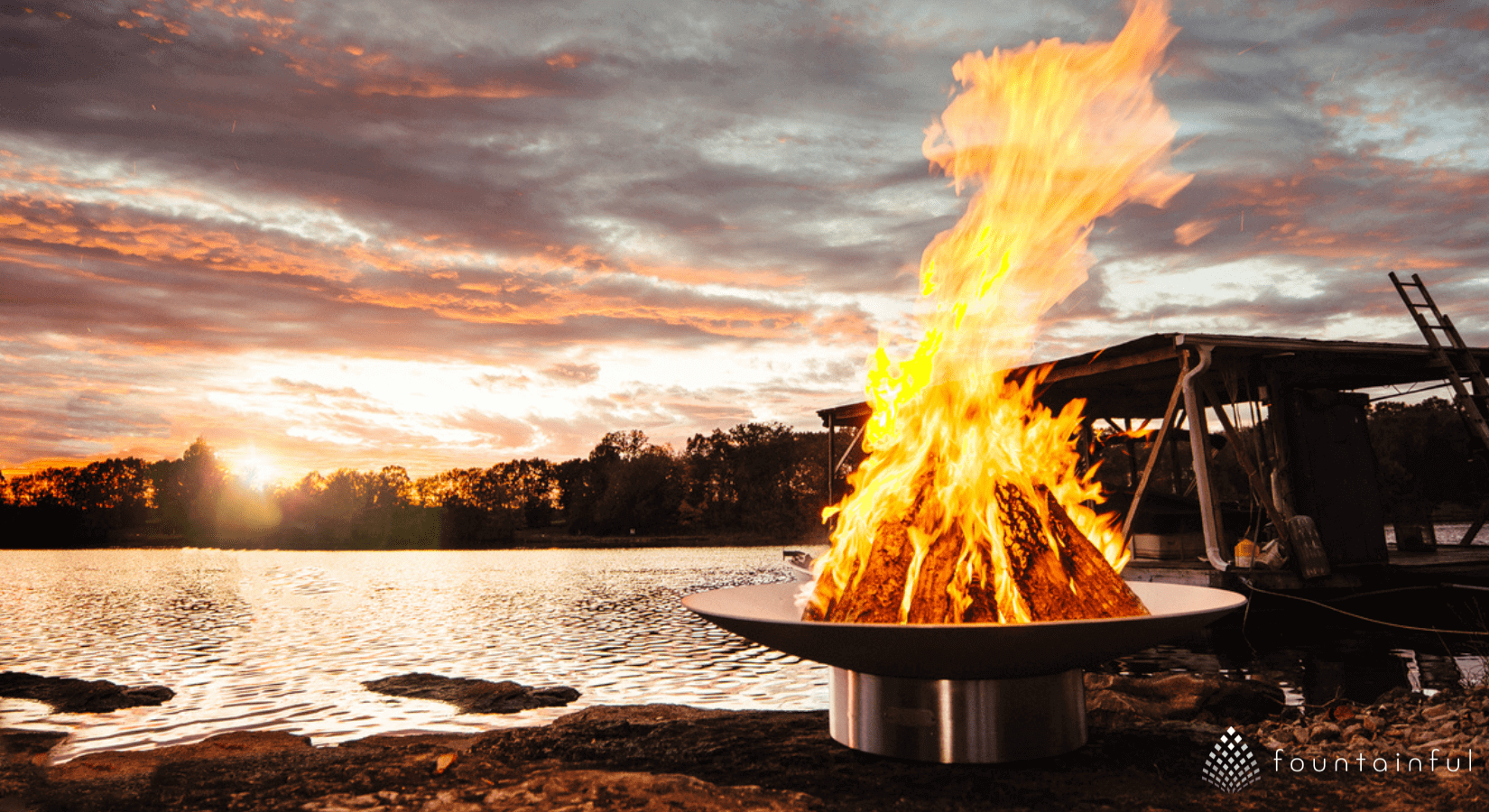 stainless steel premium wood burning fire pit by fire pit art