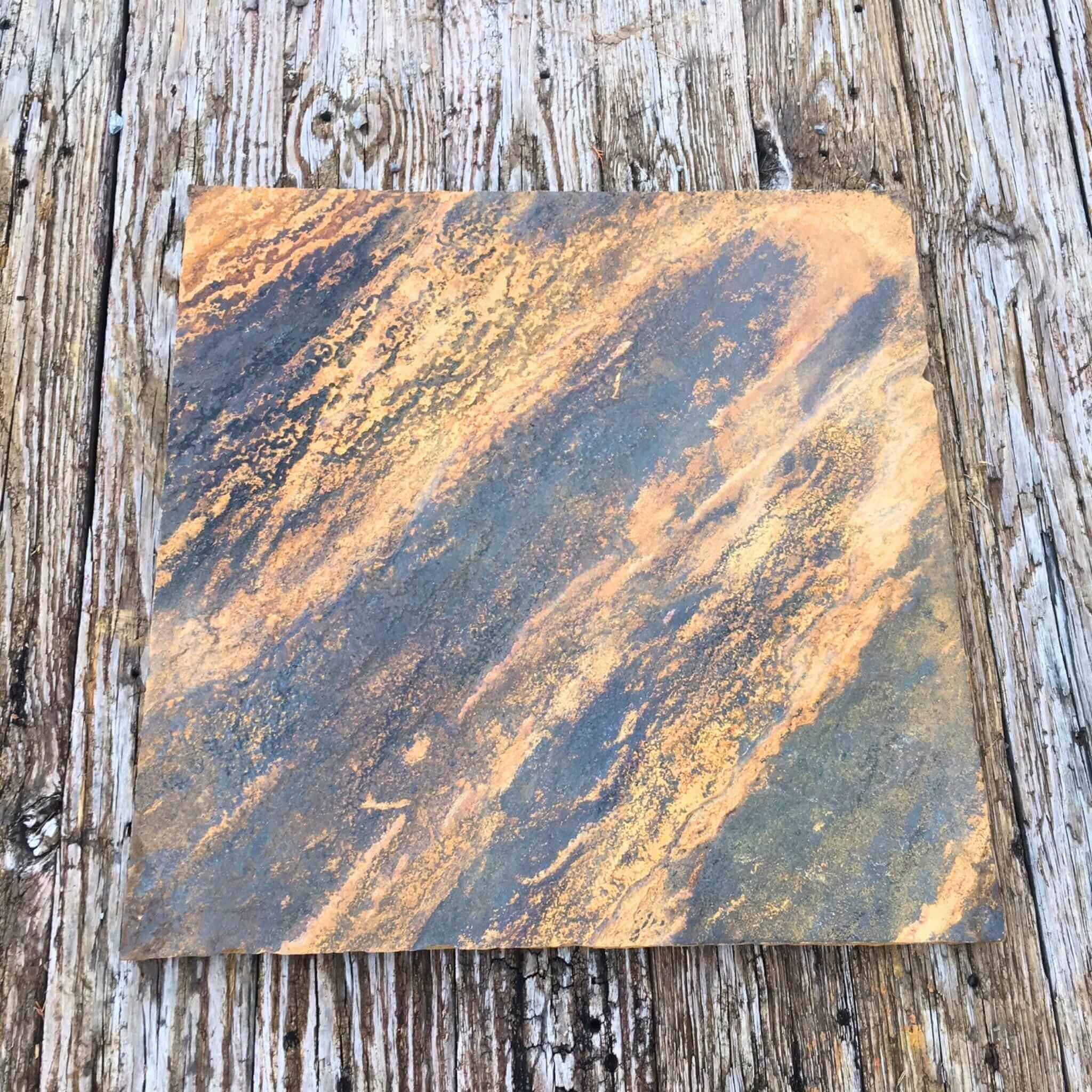 Limestone Fire Pit Base - Crab Orchard Flagstone - Fire Pit Art