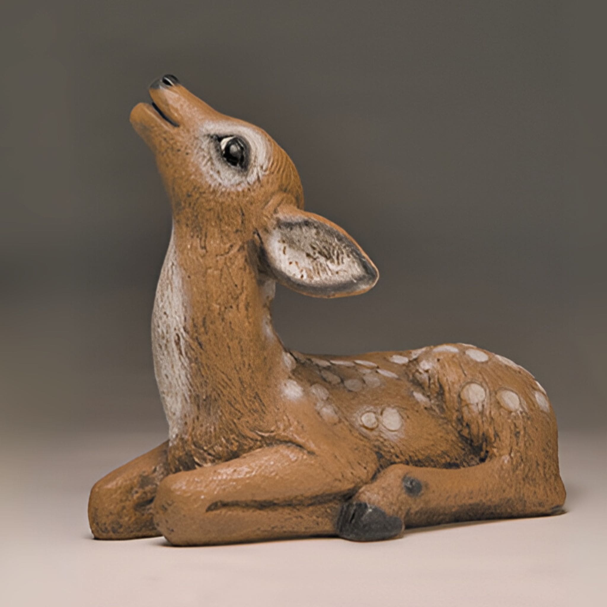 Reclining Fawn Concrete Garden Statue - Fiore #577