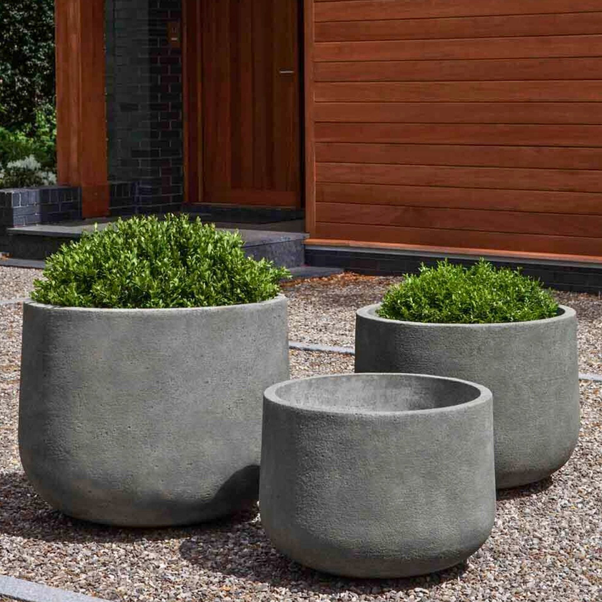 Tribeca Series Large Concrete Planters - Campania
