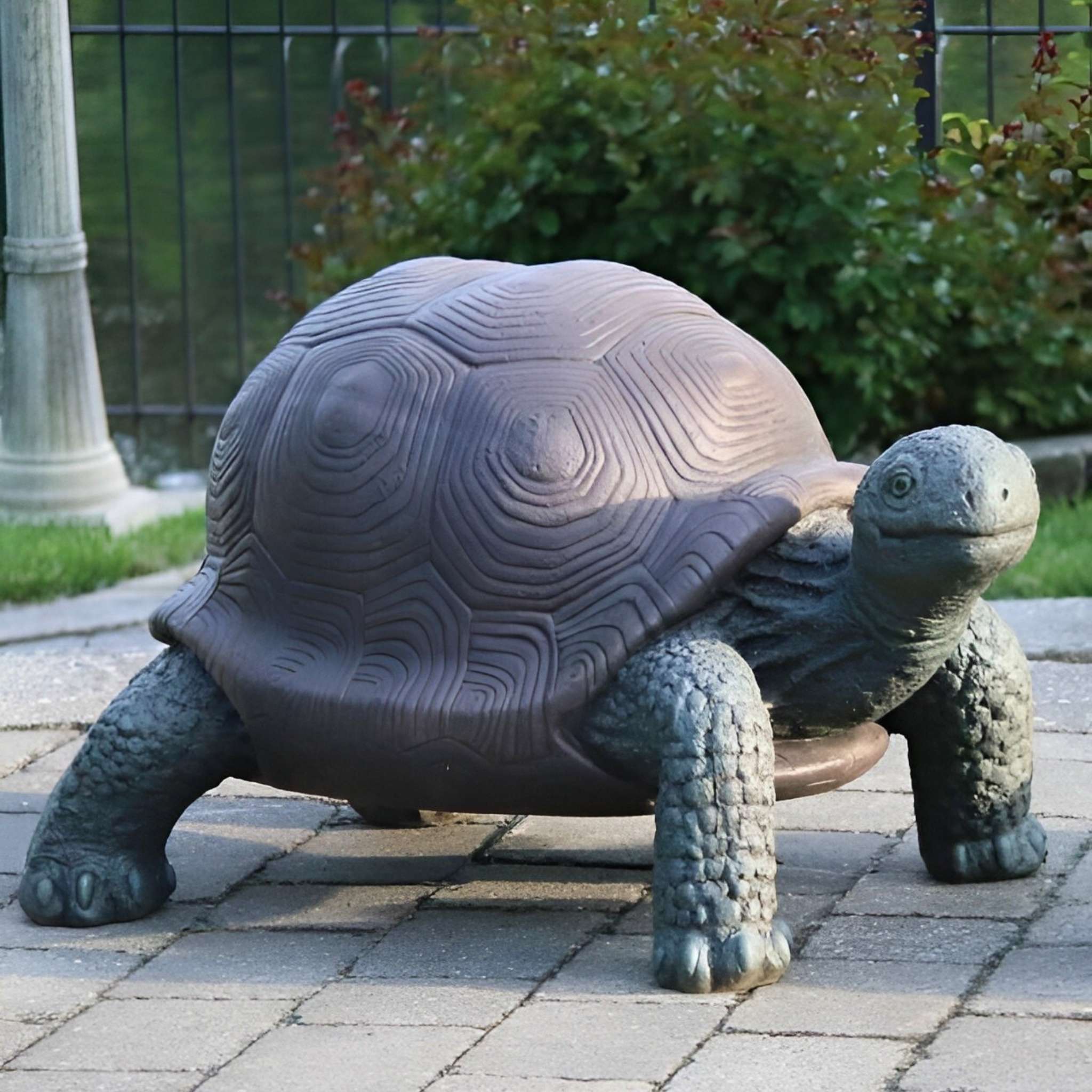 Giant Tortoise Concrete Garden Statue - Massarellis #2352