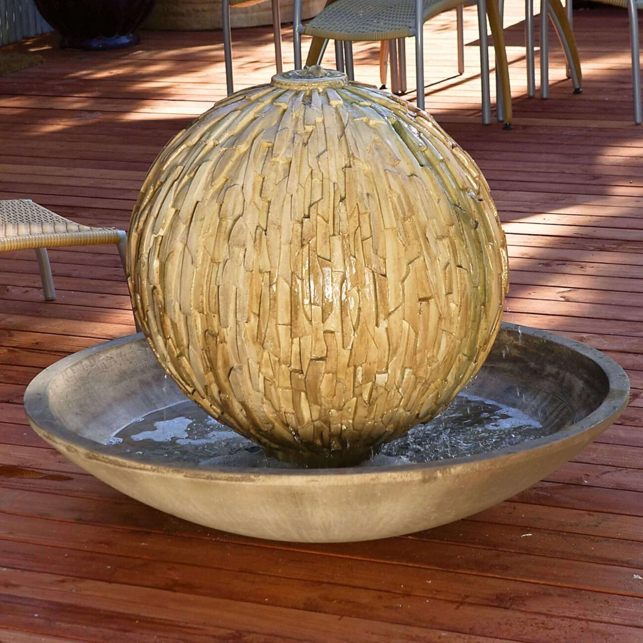 Rubix and Wok Concrete Fountain - GIST Fountains