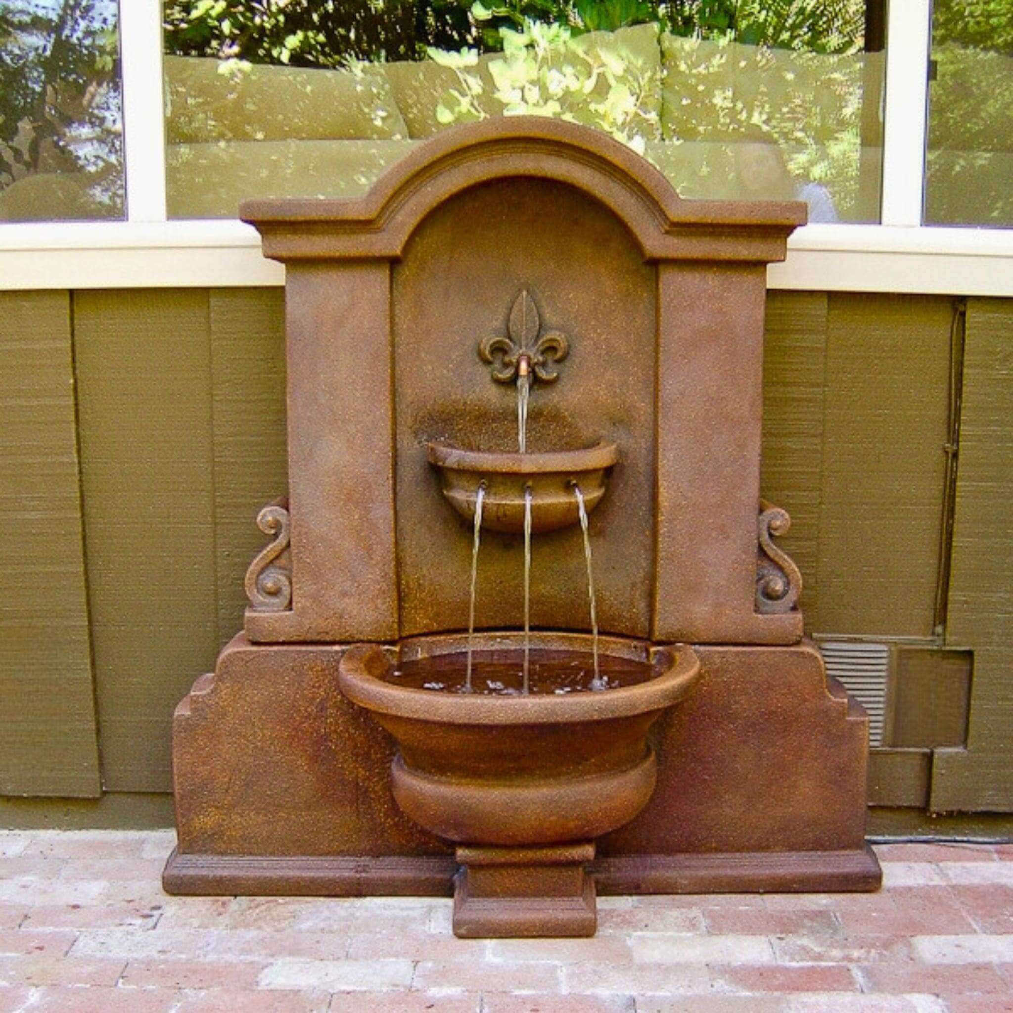 Flaminia Concrete Wall Fountain - Giannini #1063