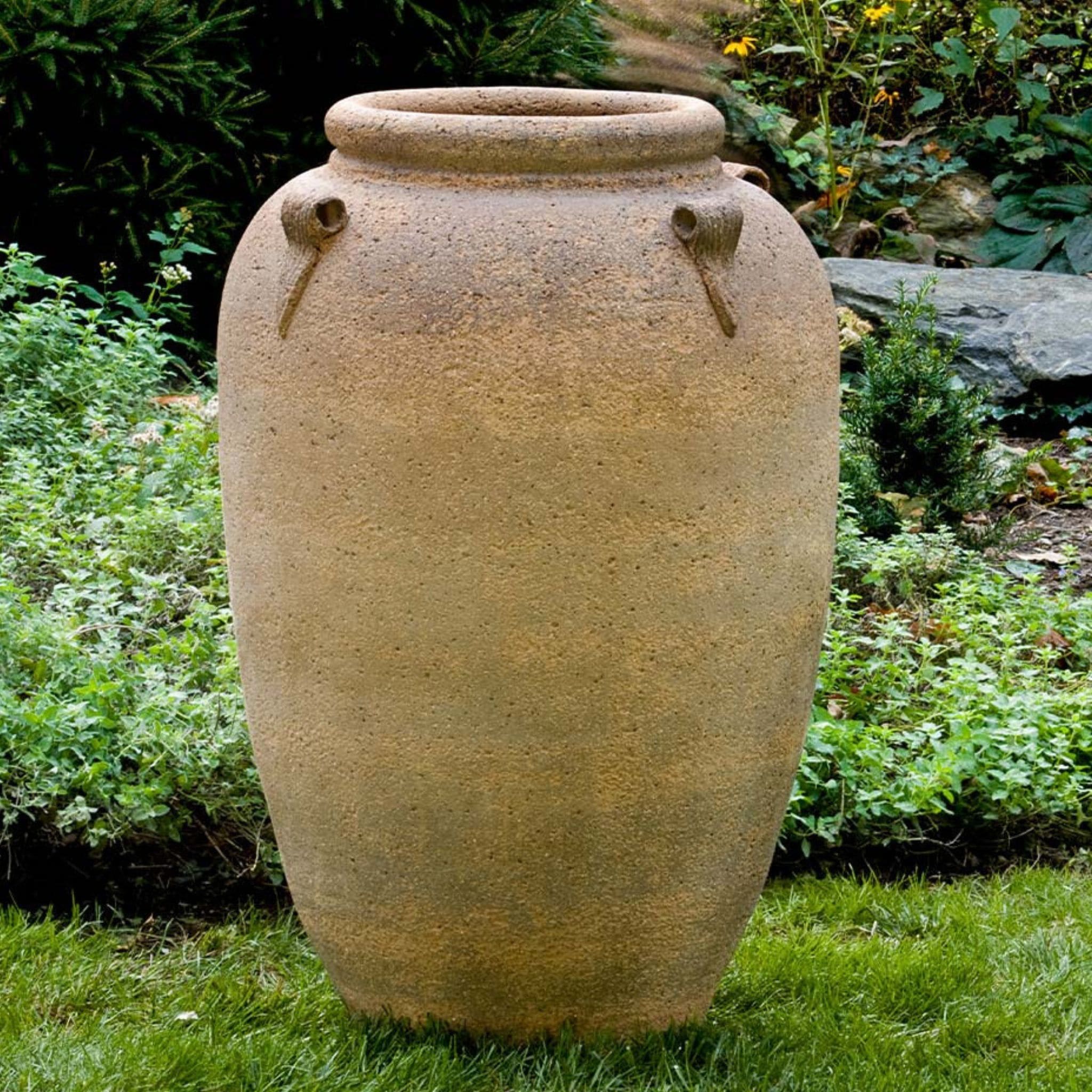 4-Handle Jar Terra Cotta Planter - Campania #316342