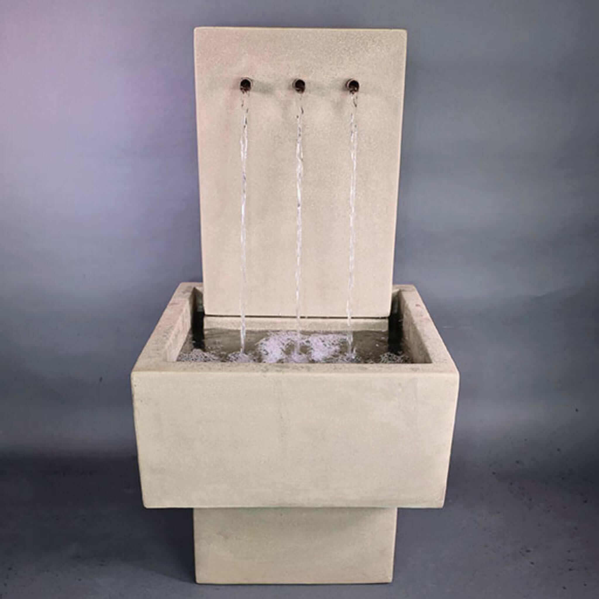 Tribus Patio Concrete Wall Fountain - Giannini #1776