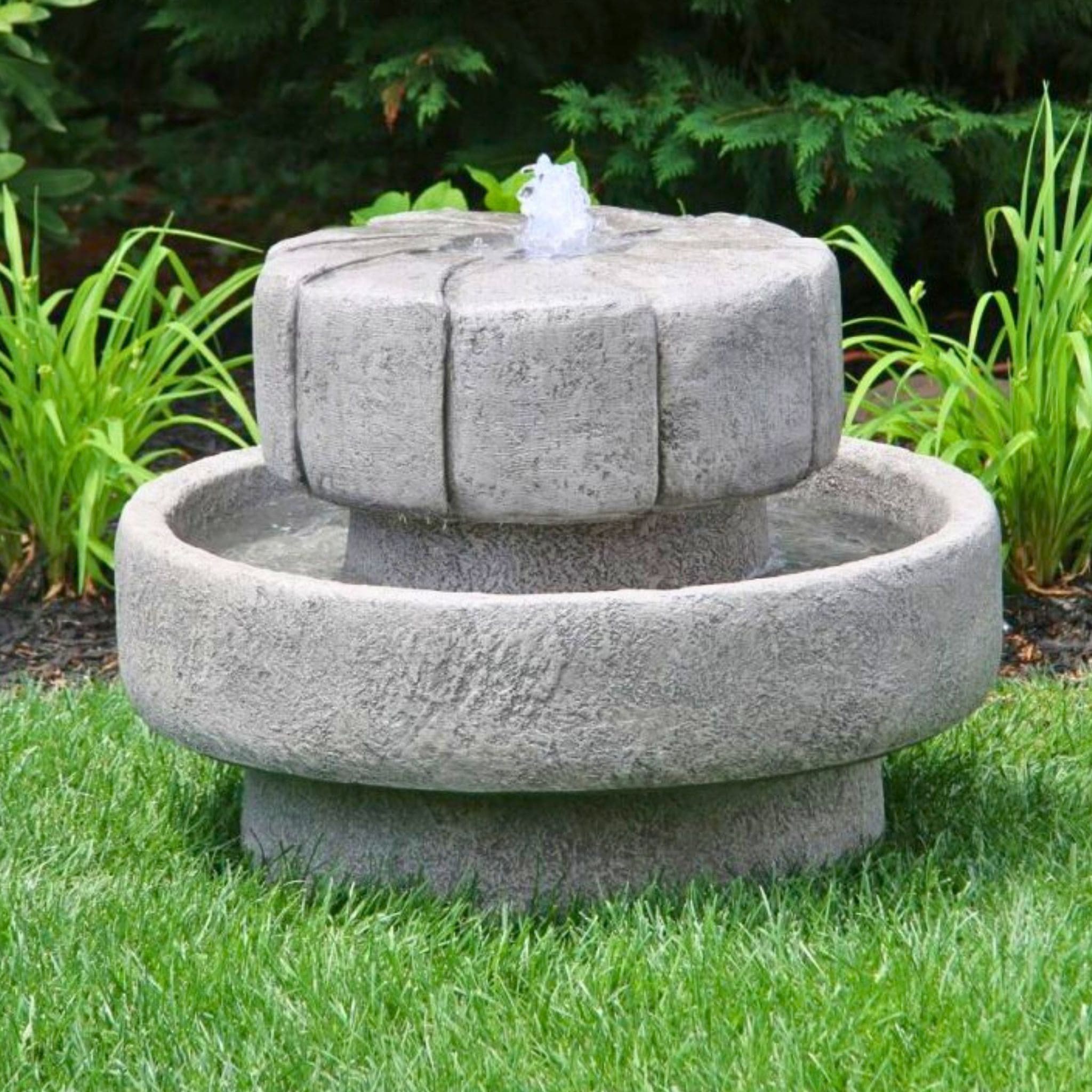 Concrete "Millstone" Fountain - Massarellis #3505