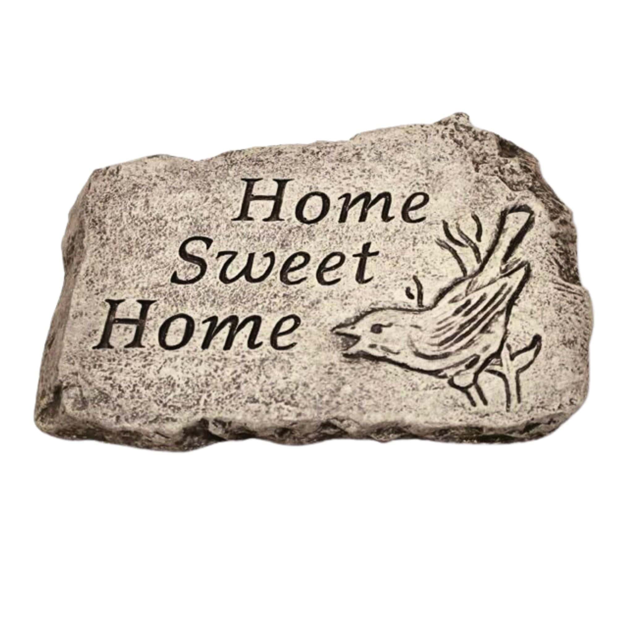 Home Sweet Home Concrete Garden Greeting Stone - Massarellis #1868