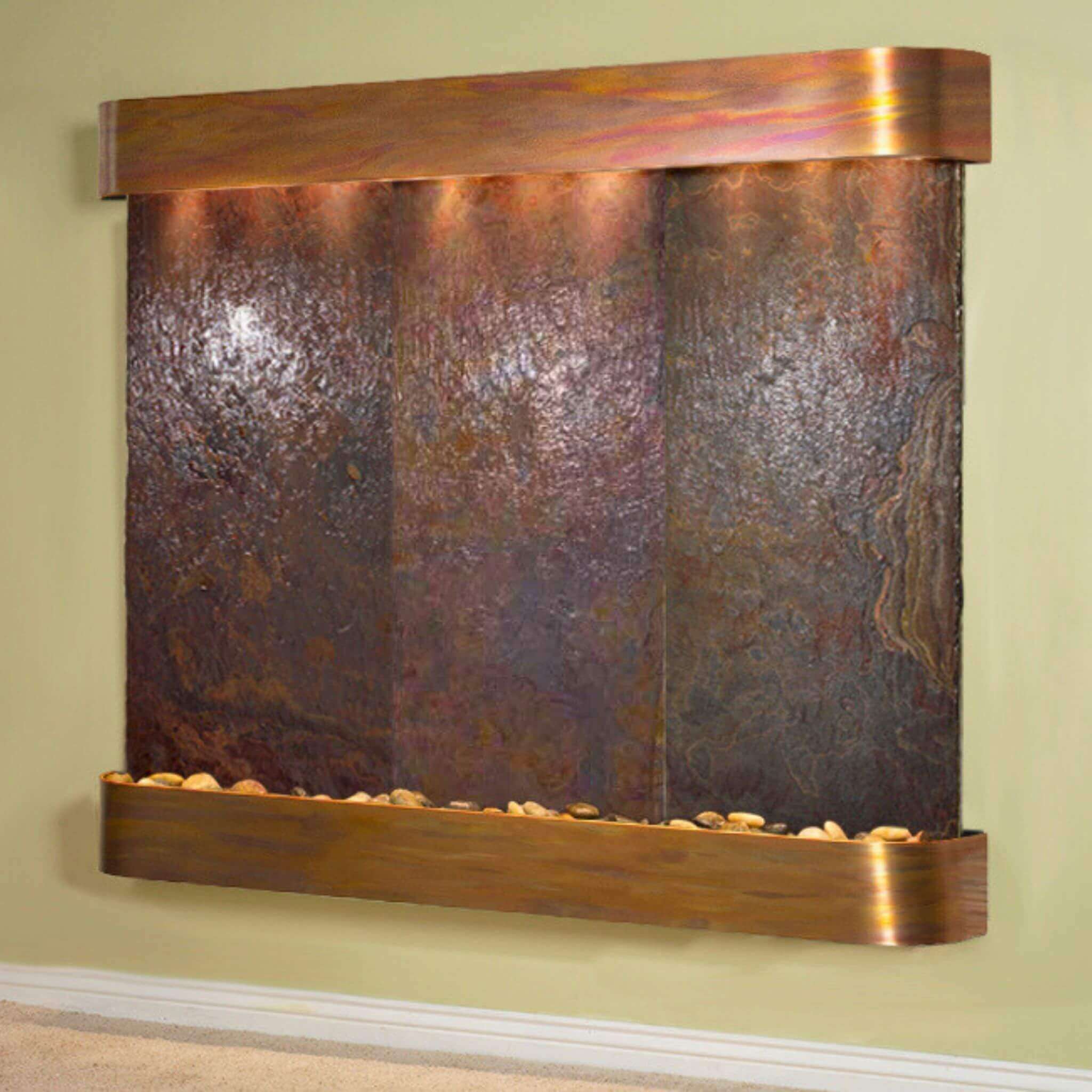 Solitude River Mounted Water Wall Fountain - Adagio