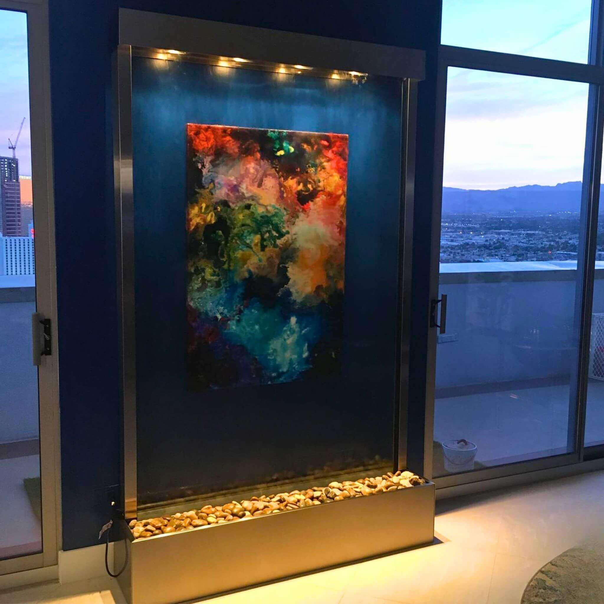 Grandeur River Freestanding Water Wall Fountain - Adagio