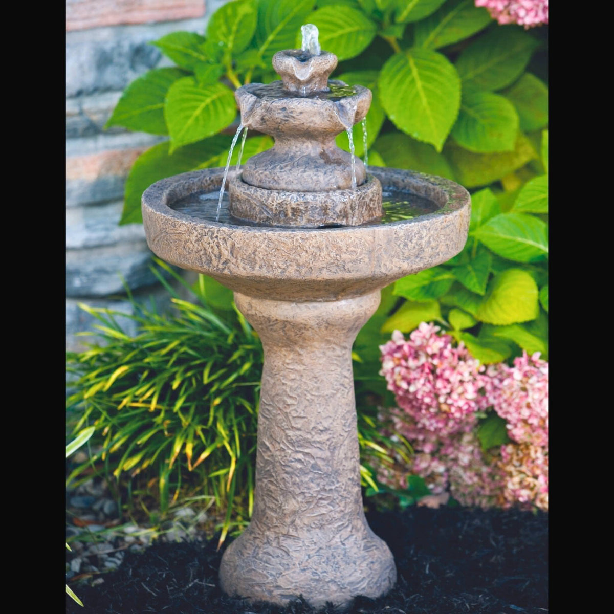 Roundstone Concrete Fountainette - Massarellis #3996