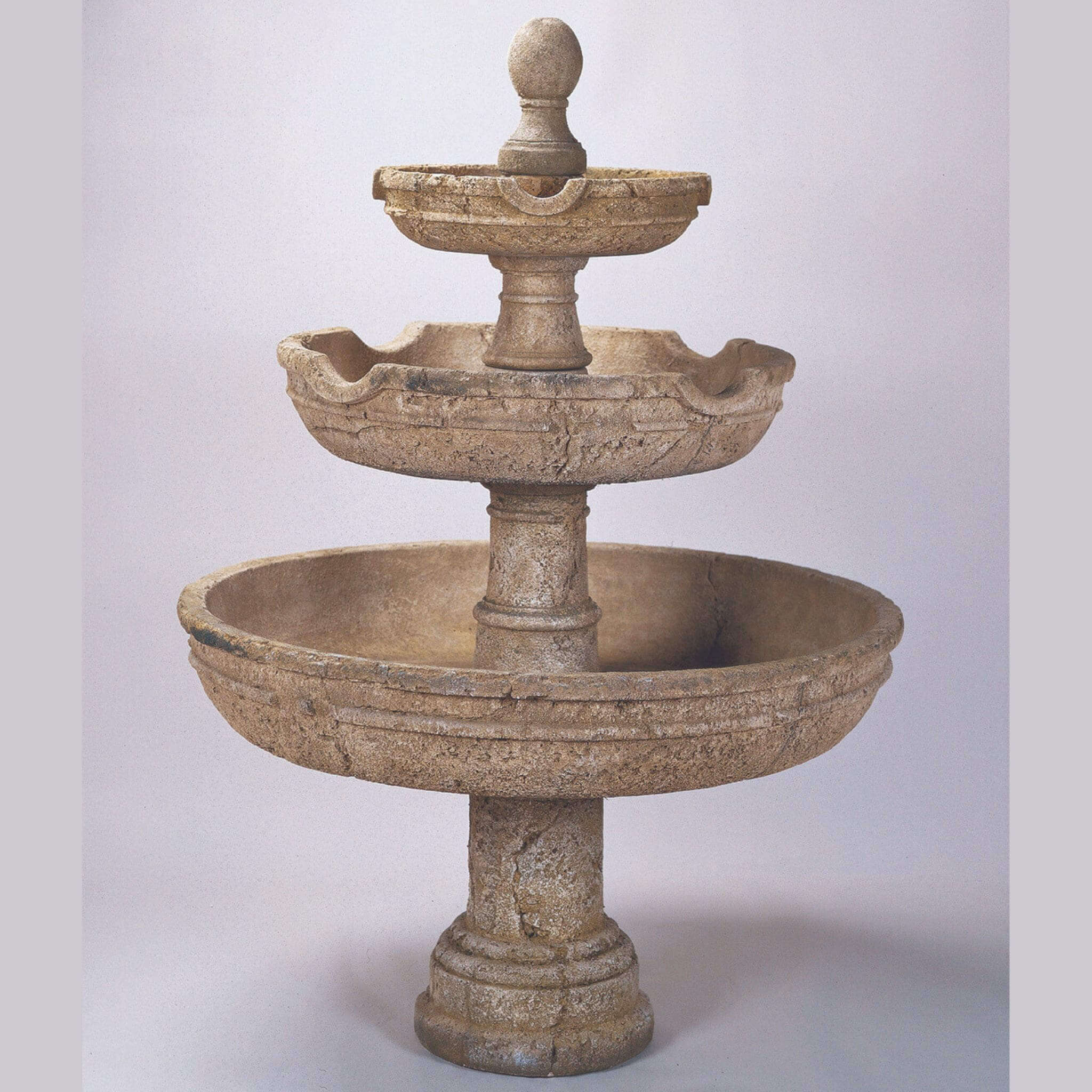 Agrigento 3-Tier Concrete Fountain - Giannini #1022