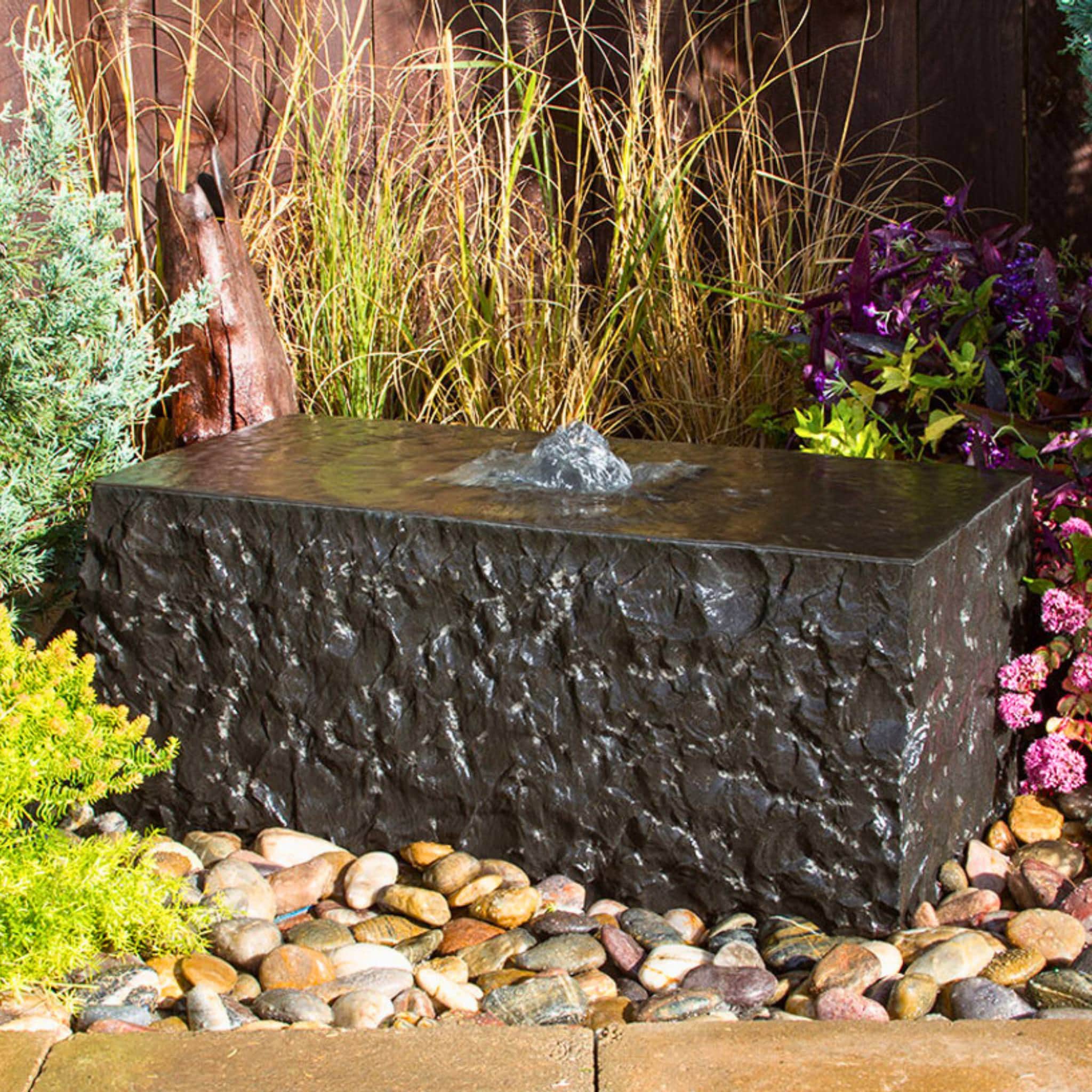 Basalt Block "Shizukesa" Fountain - Complete Kit - Blue Thumb