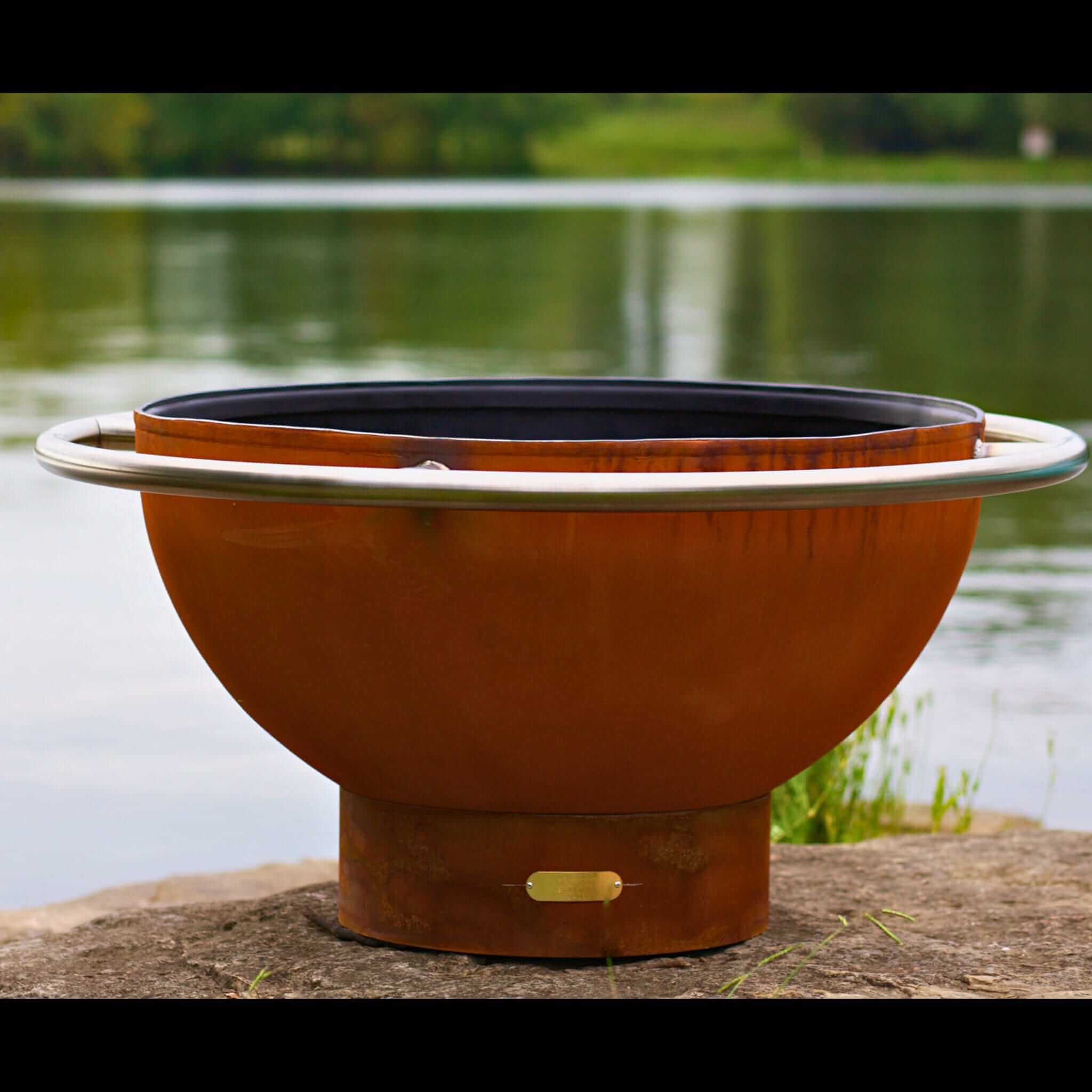 "Bella Luna" Wood Burning Fire Pit in Steel - Fire Pit Art