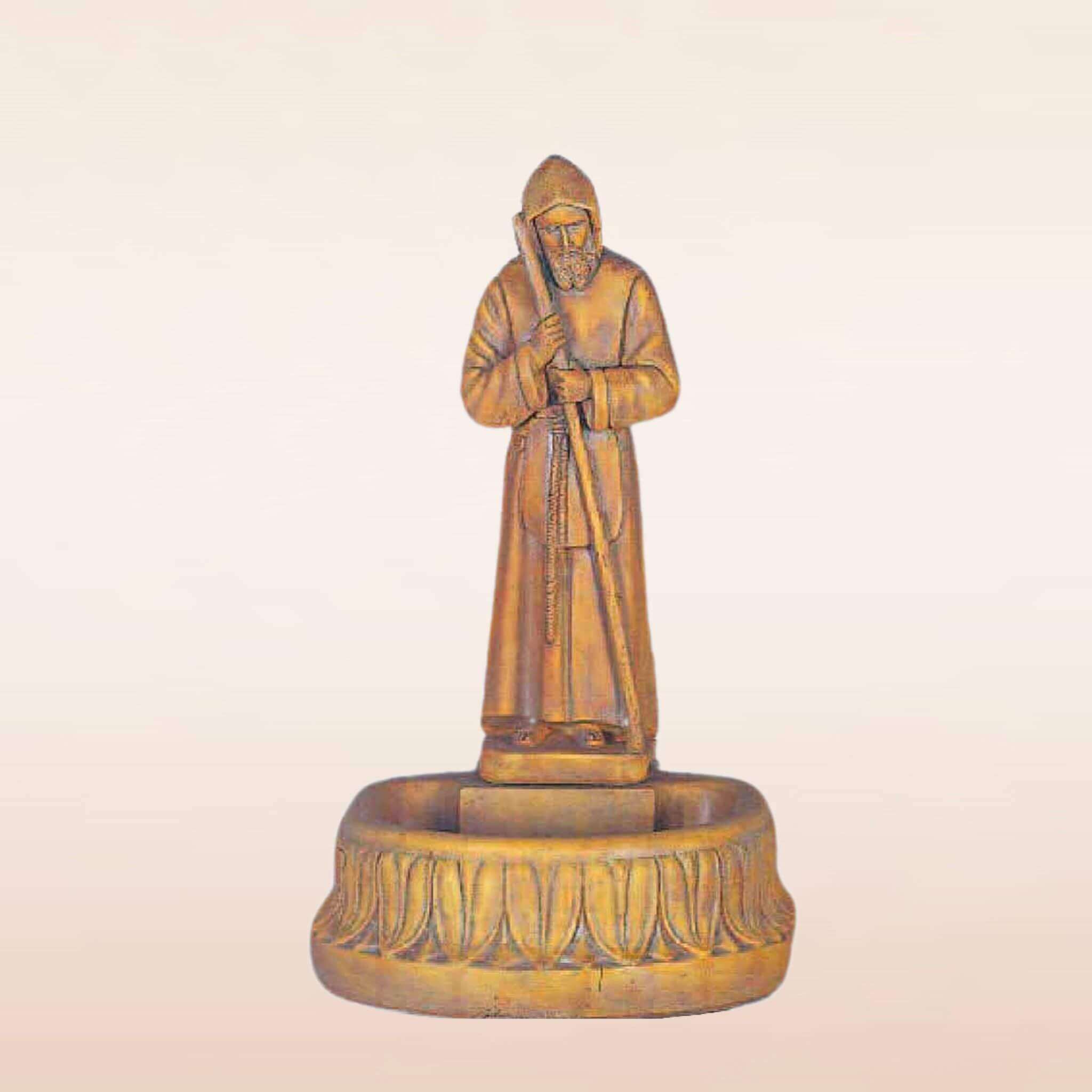 St. Francis Concrete Pet & Wildlife Waterer - Giannini #423