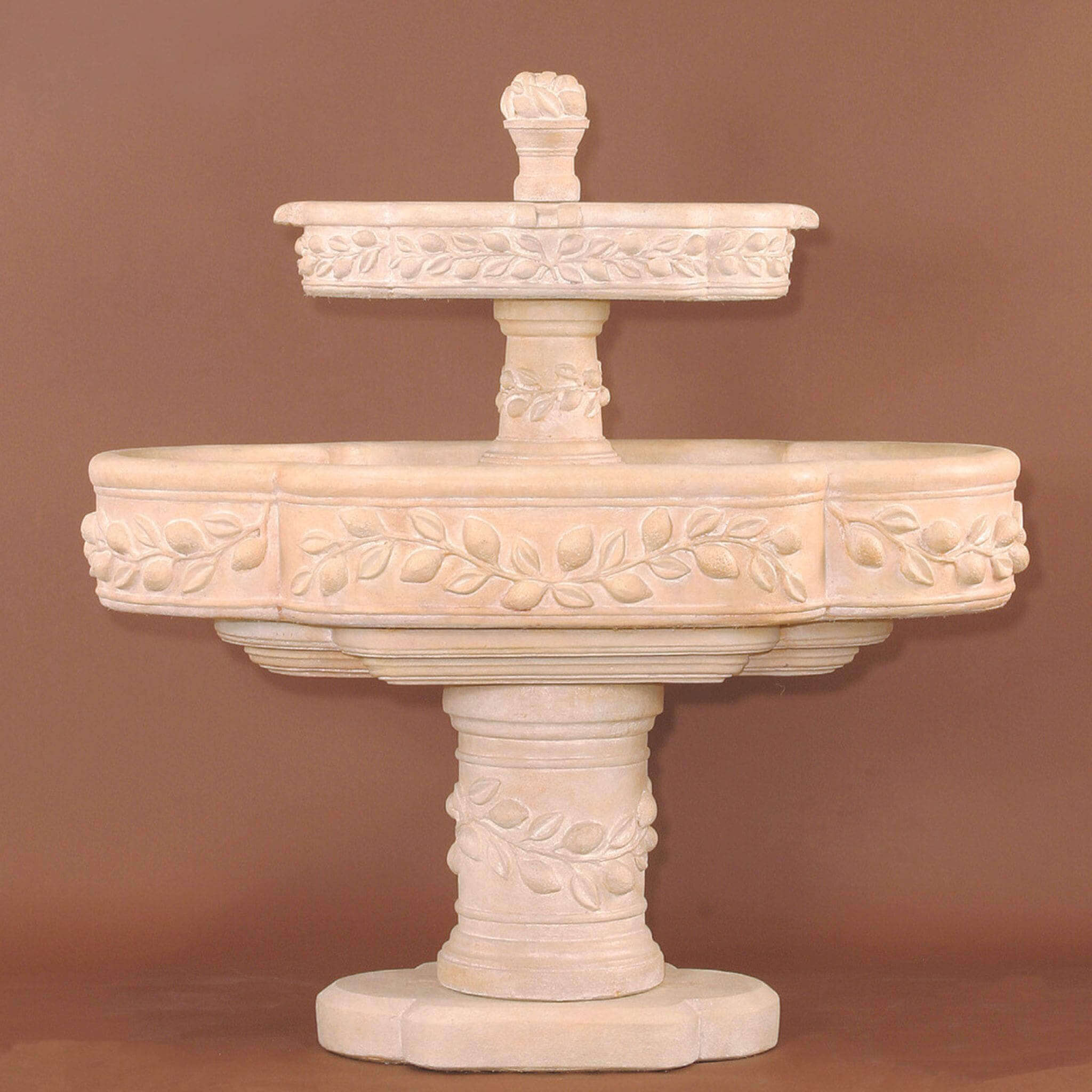 Limoni Romani 2-Tier Concrete Fountain - Giannini #1127