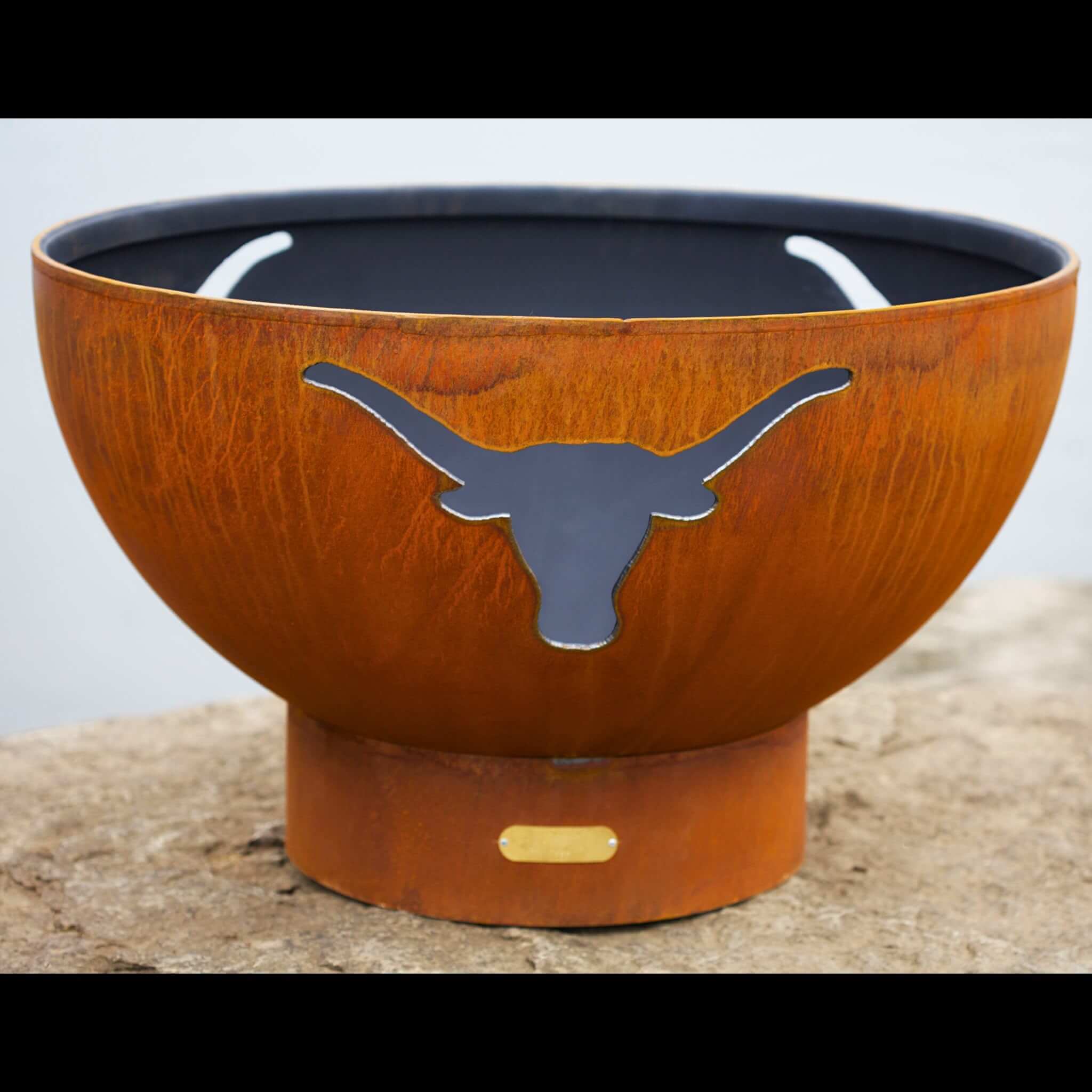 "Longhorn" Wood Burning Fire Pit in Steel - Fire Pit Art