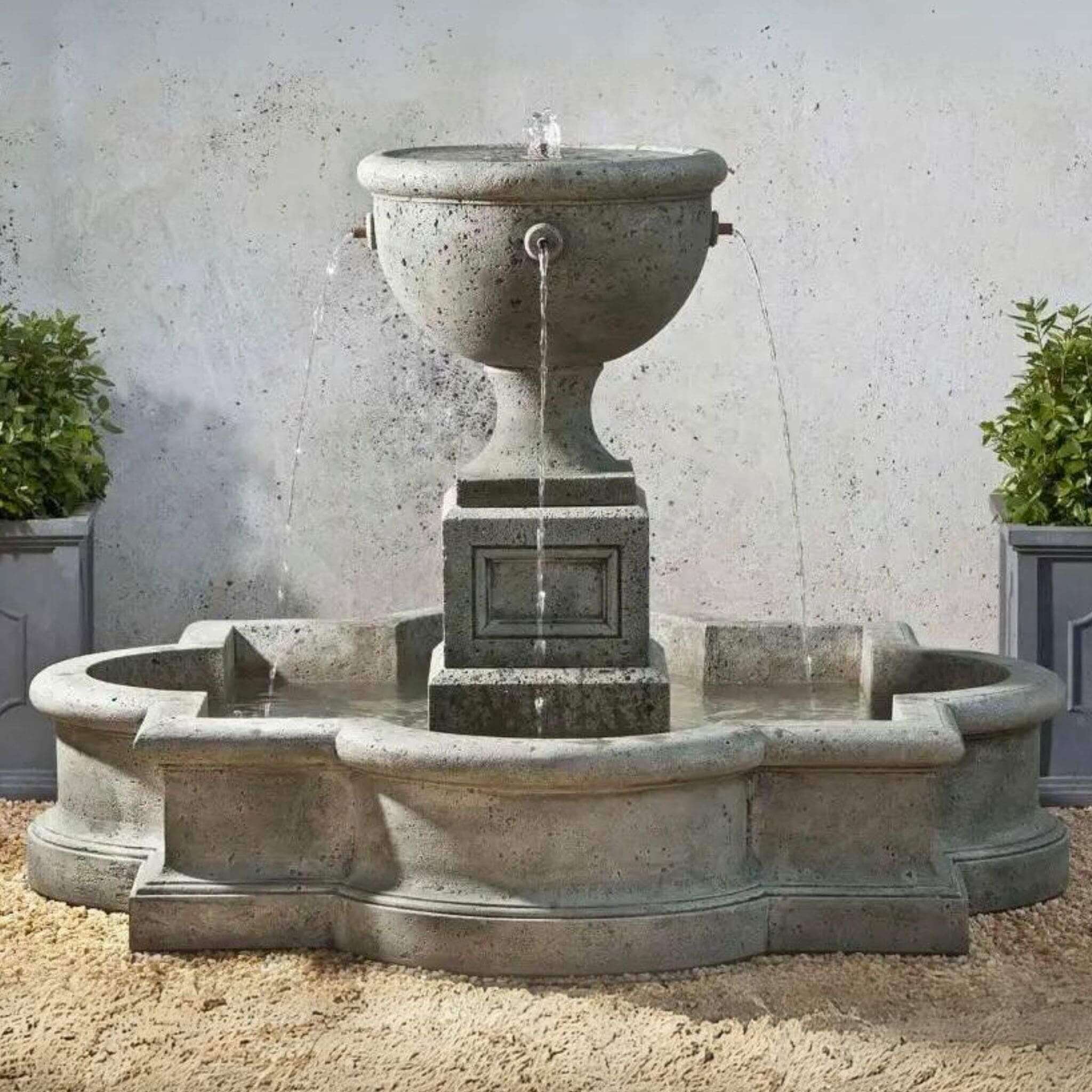 Navonna Concrete Urn Fountain - Campania #FT197