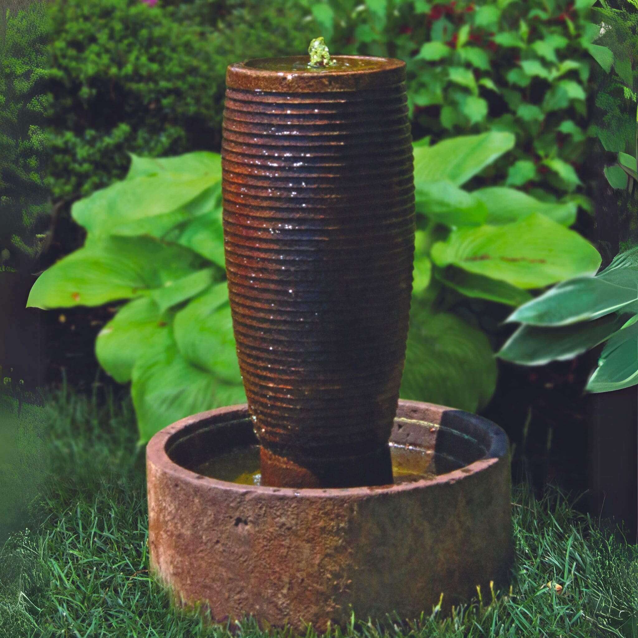 Ecatepec Urn Concrete Fountain - Massarellis #3792