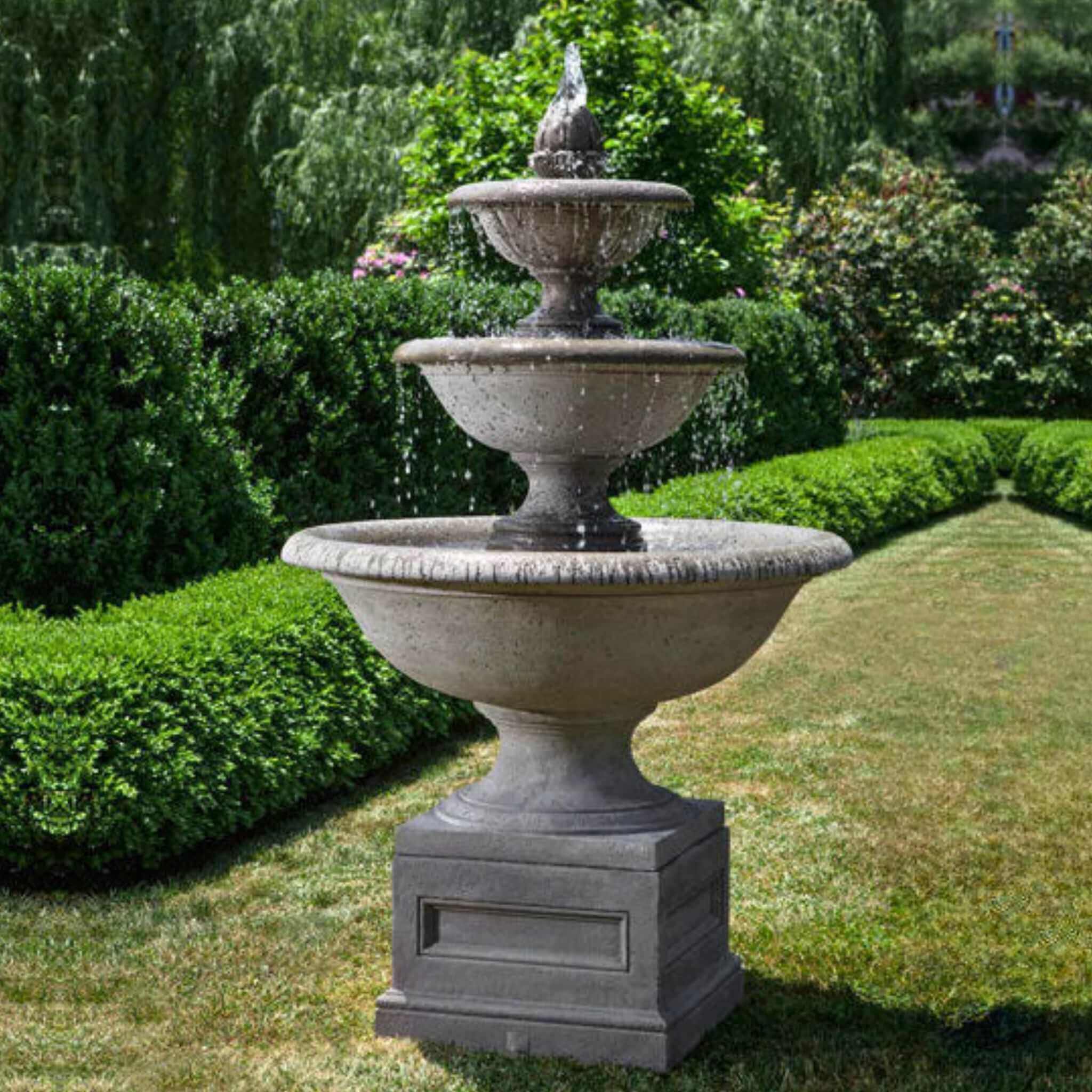 Monteros 3-Tier Concrete Fountain - Campania #FT269