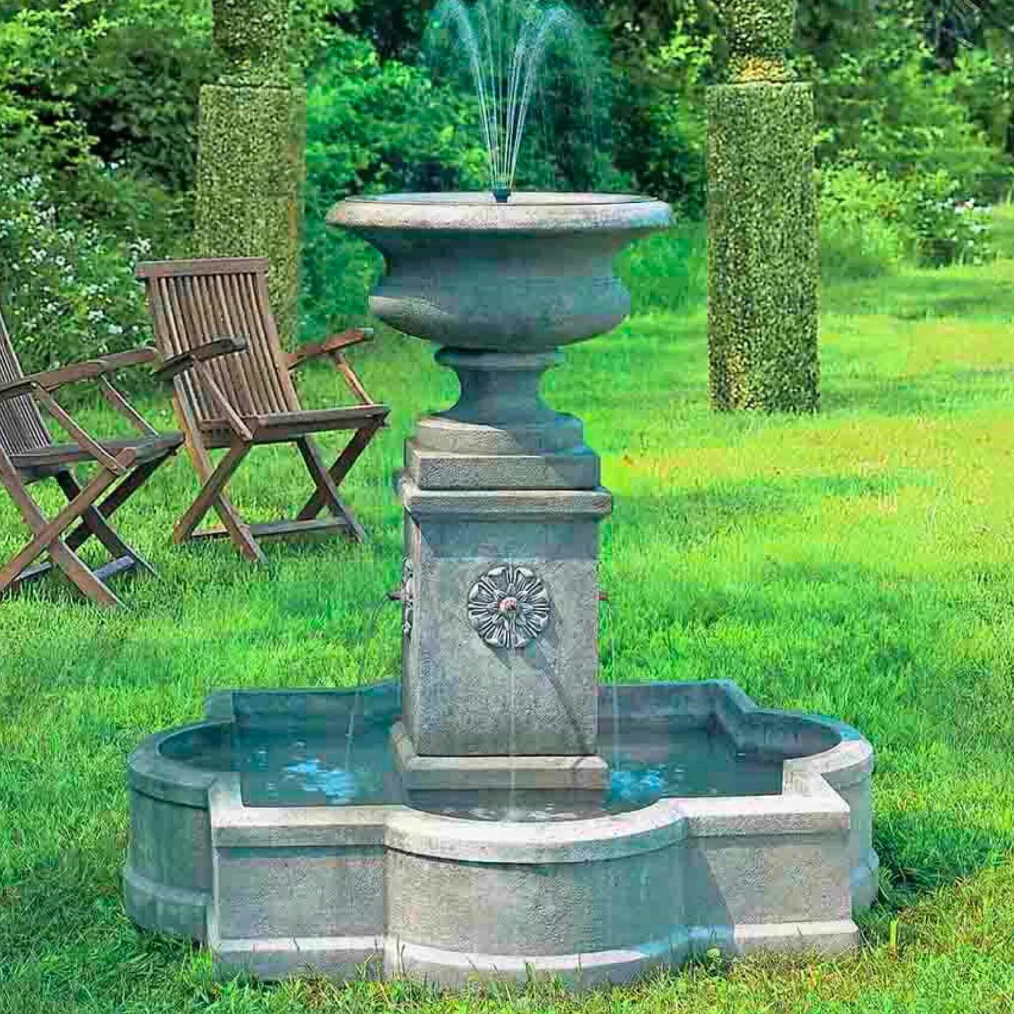 Palazzo Urn Concrete Fountain - Campania #FT30