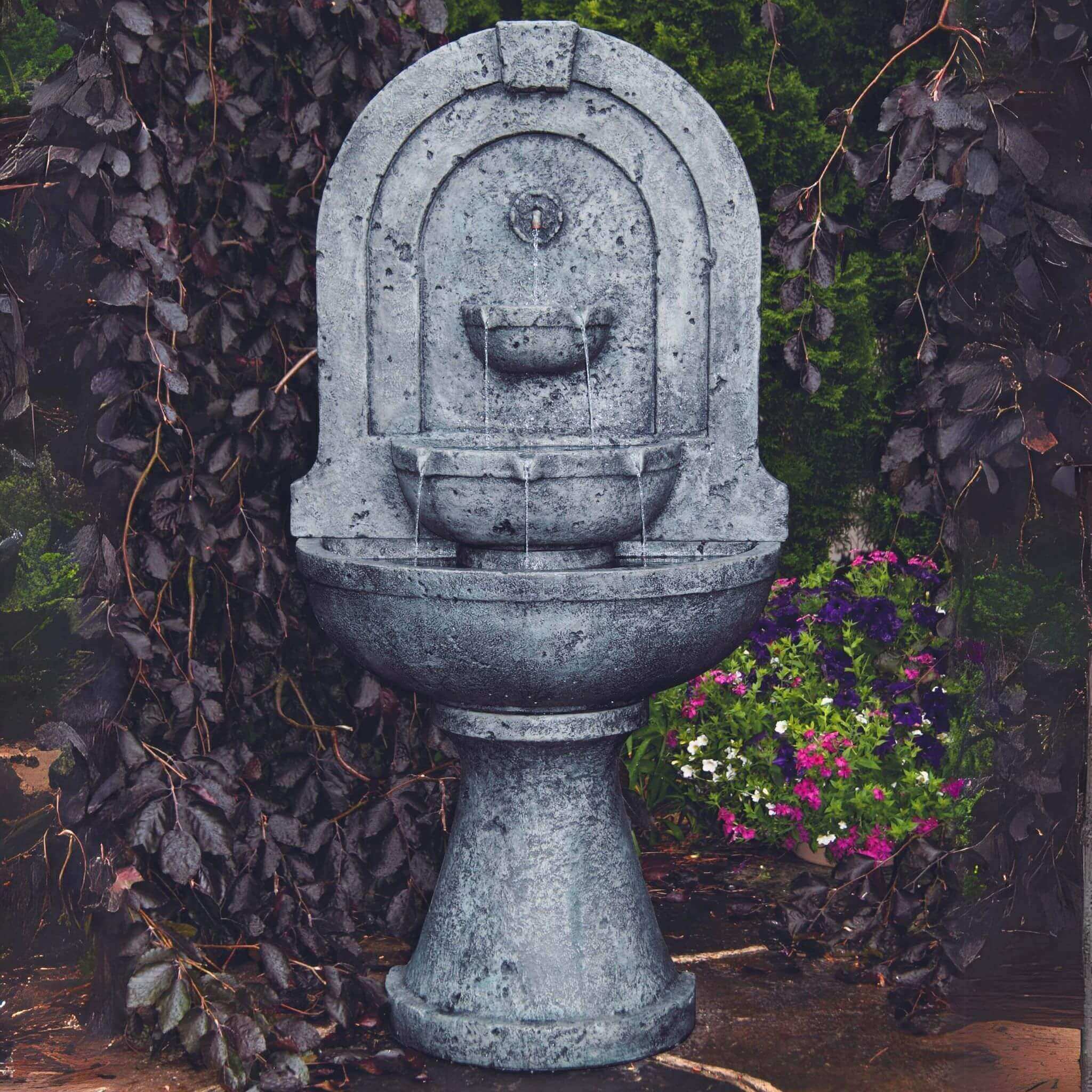 Laveen Arch Concrete Wall Fountain - Massarellis #3845