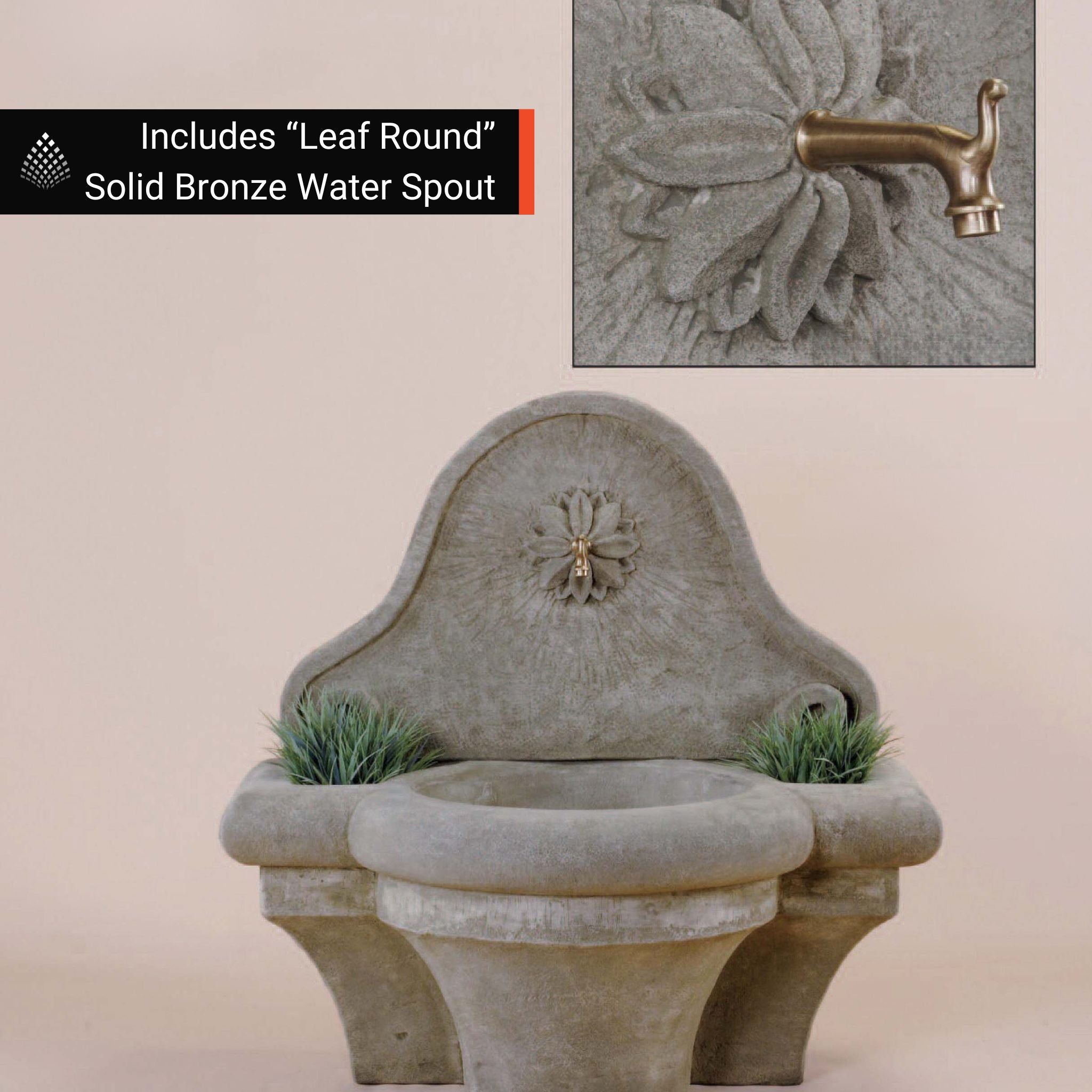 Provence Concrete Wall Fountain - Giannini #1222
