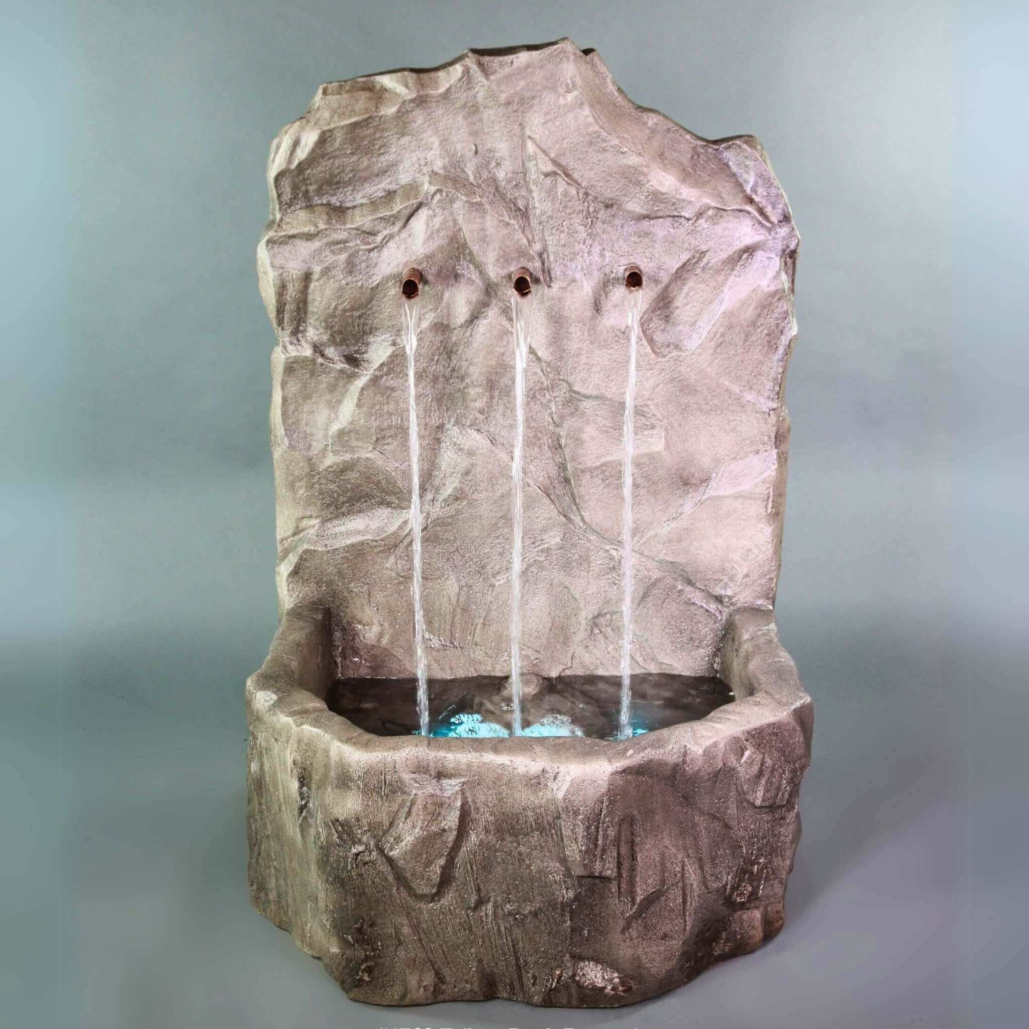 Tribus Rock Concrete Wall Fountain - Giannini #1762