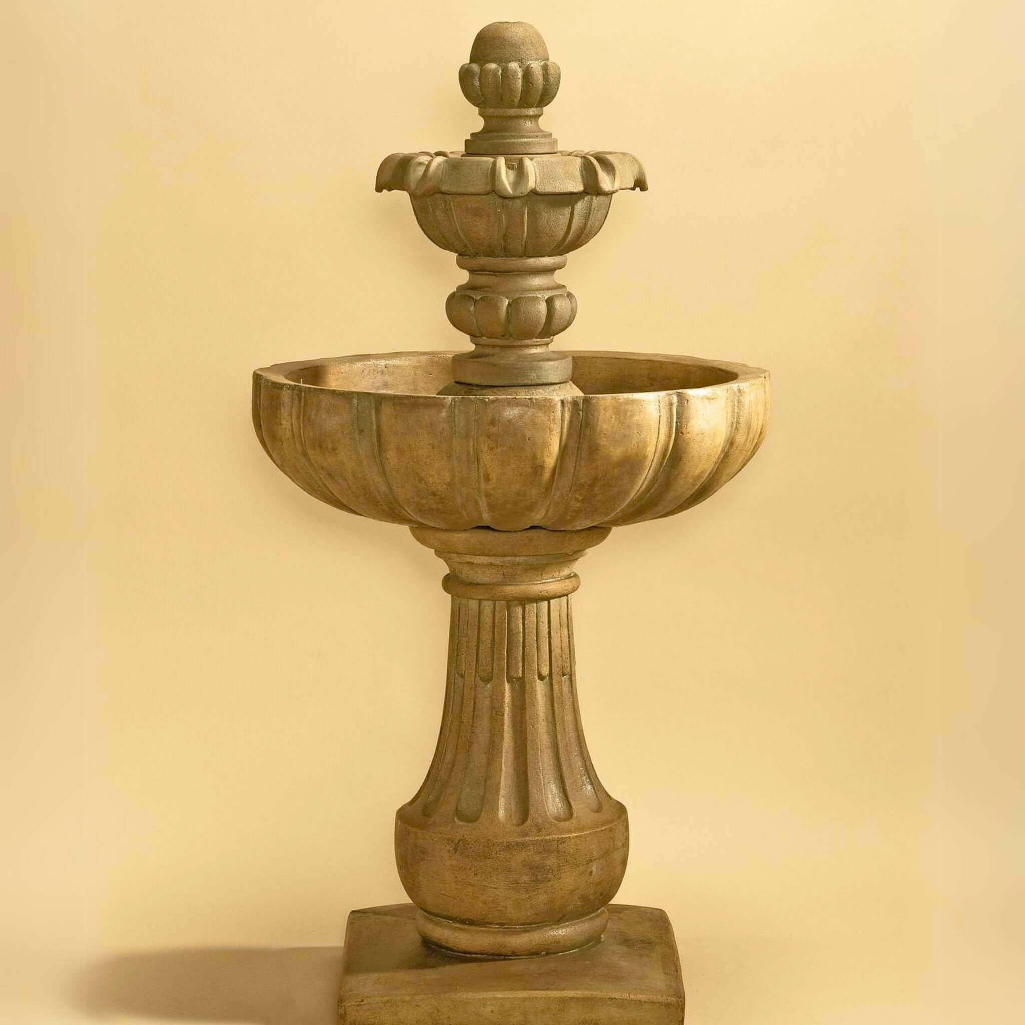 Serafina 2-Tier Concrete Fountain - Giannini #1627