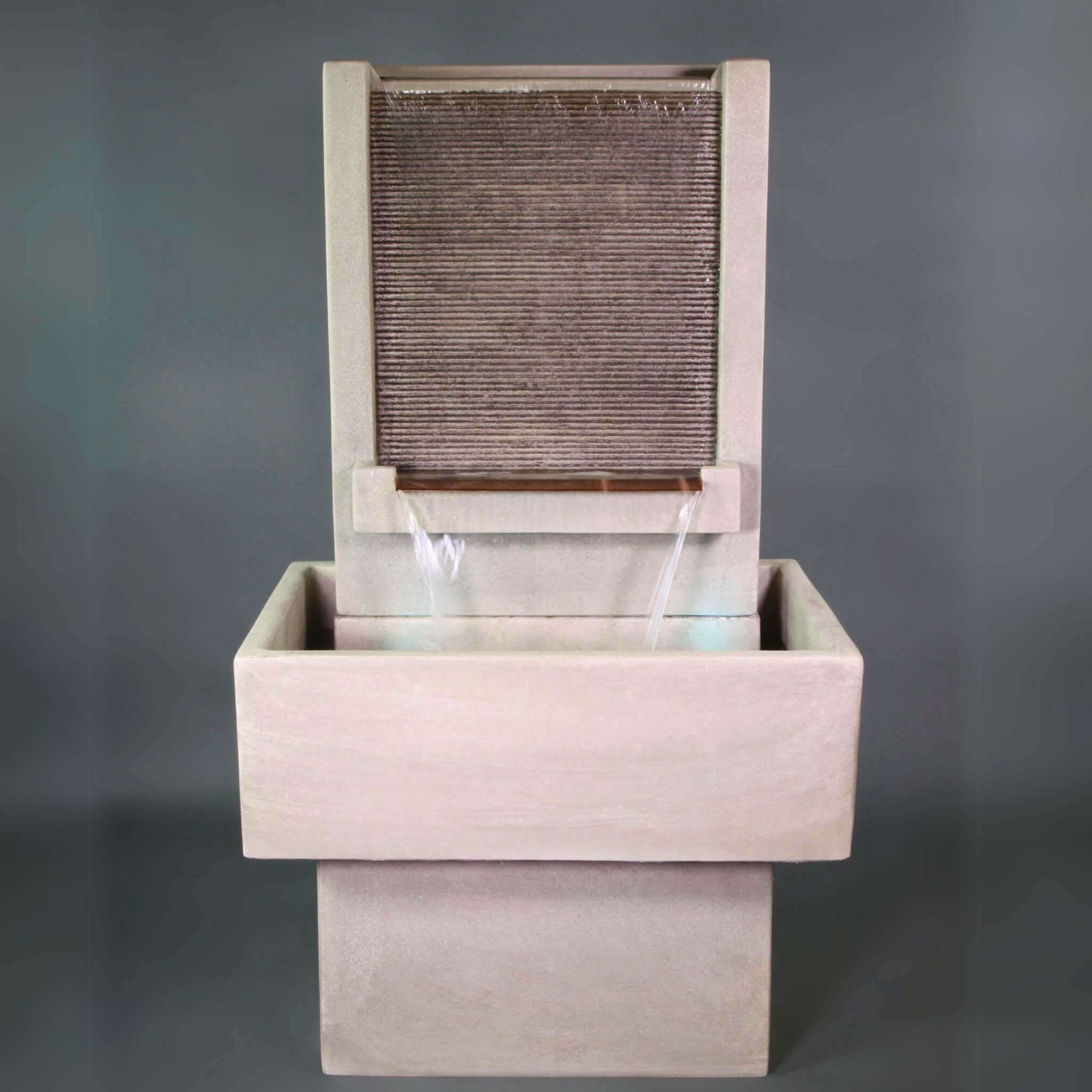 Brentwood Concrete Wall Fountain SHORT with Base - Giannini #1765