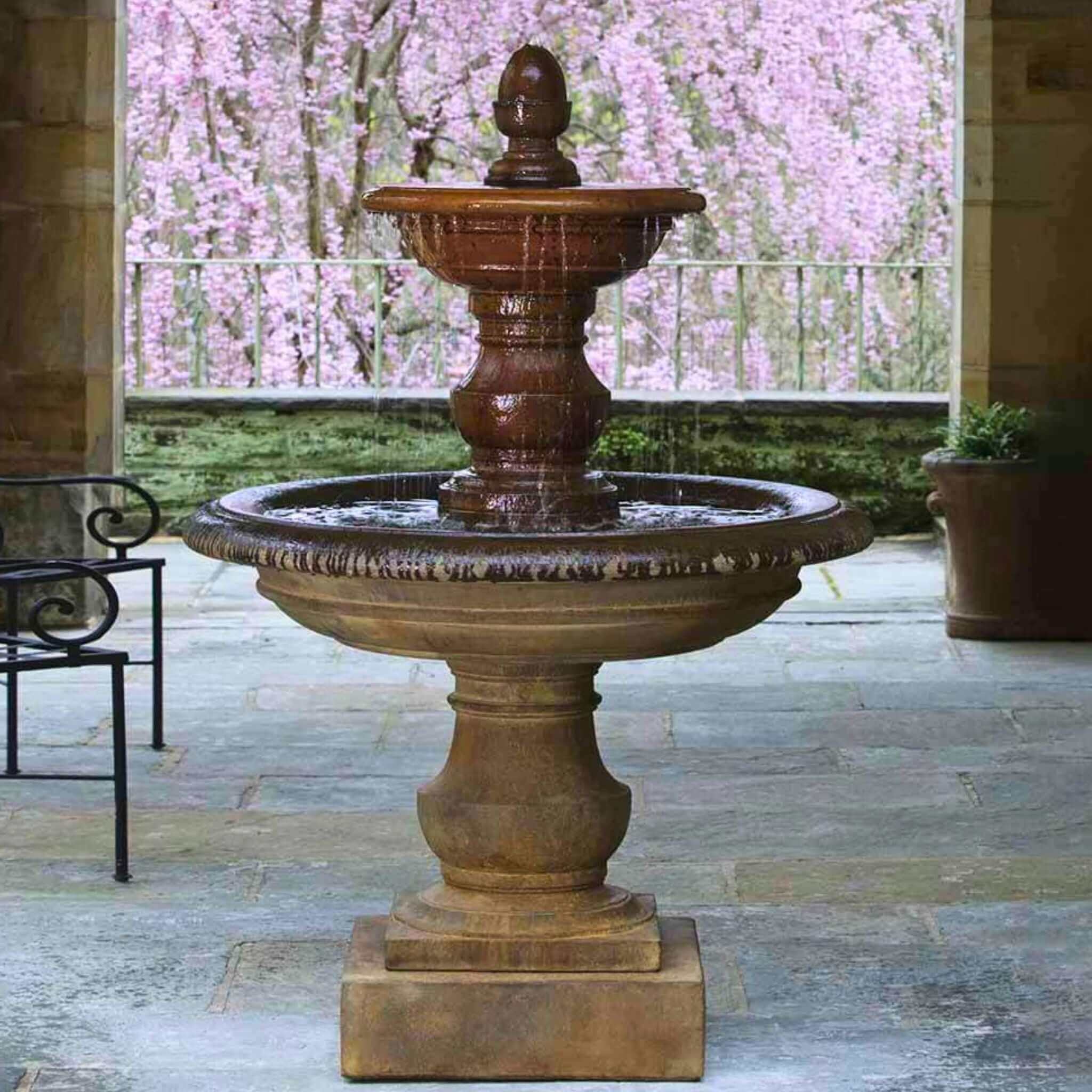 San Pietro 2-Tier Concrete Fountain - Campania #FT17