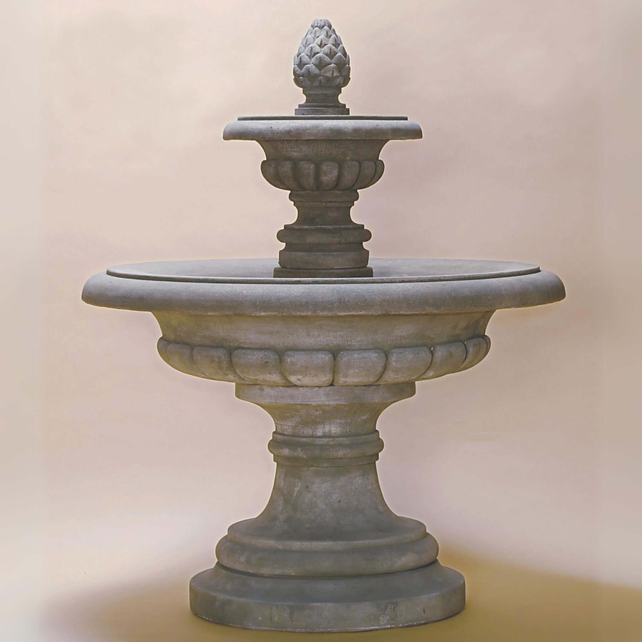 Fontana Grande 2-Tier Concrete Fountain - Giannini #1168