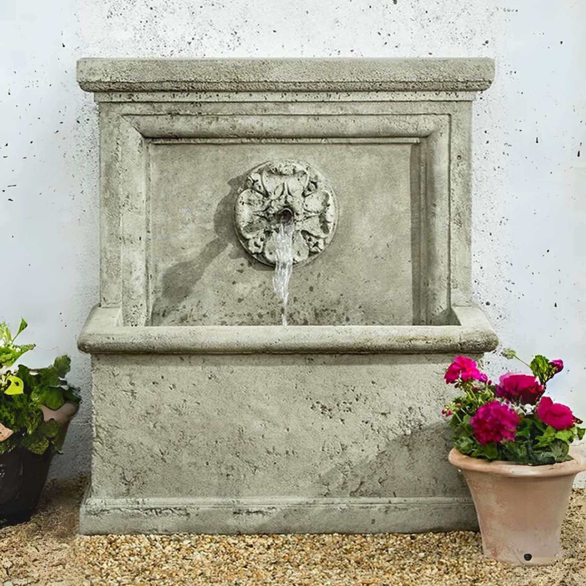 St. Aubin Concrete Wall Fountain - Campania #FT218