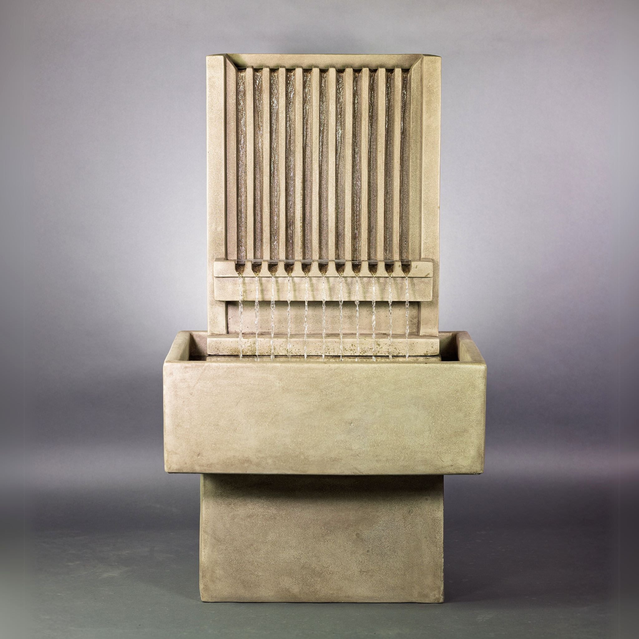Brentwood Channel Concrete Wall Fountain TALL - Giannini #1826
