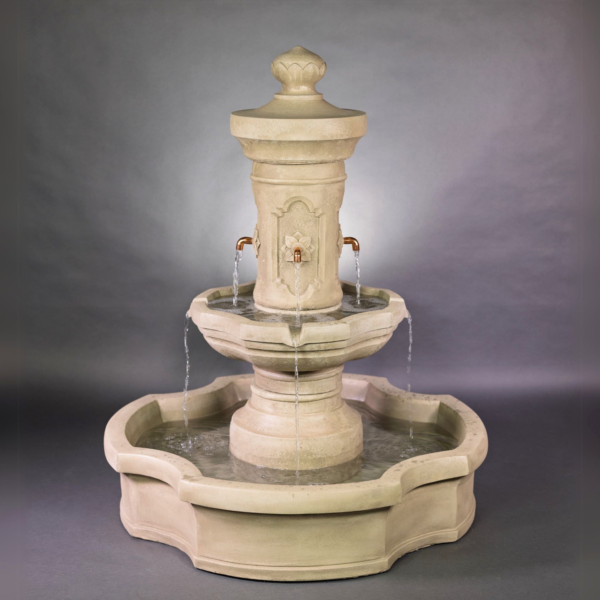 Ravello Pond Concrete Fountain - Giannini #1852