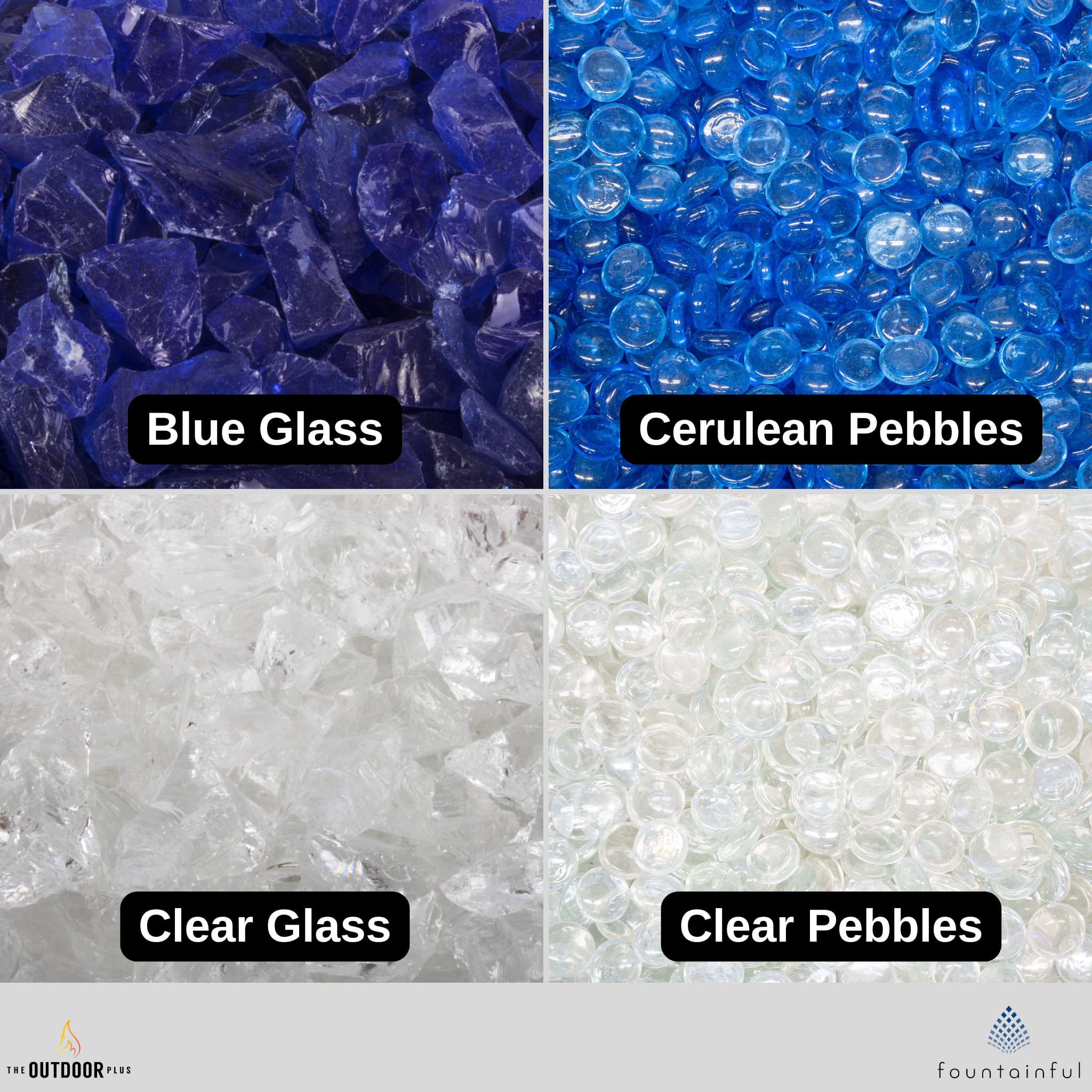 Fire Glass & Media - 25 lbs. - Outdoor Plus