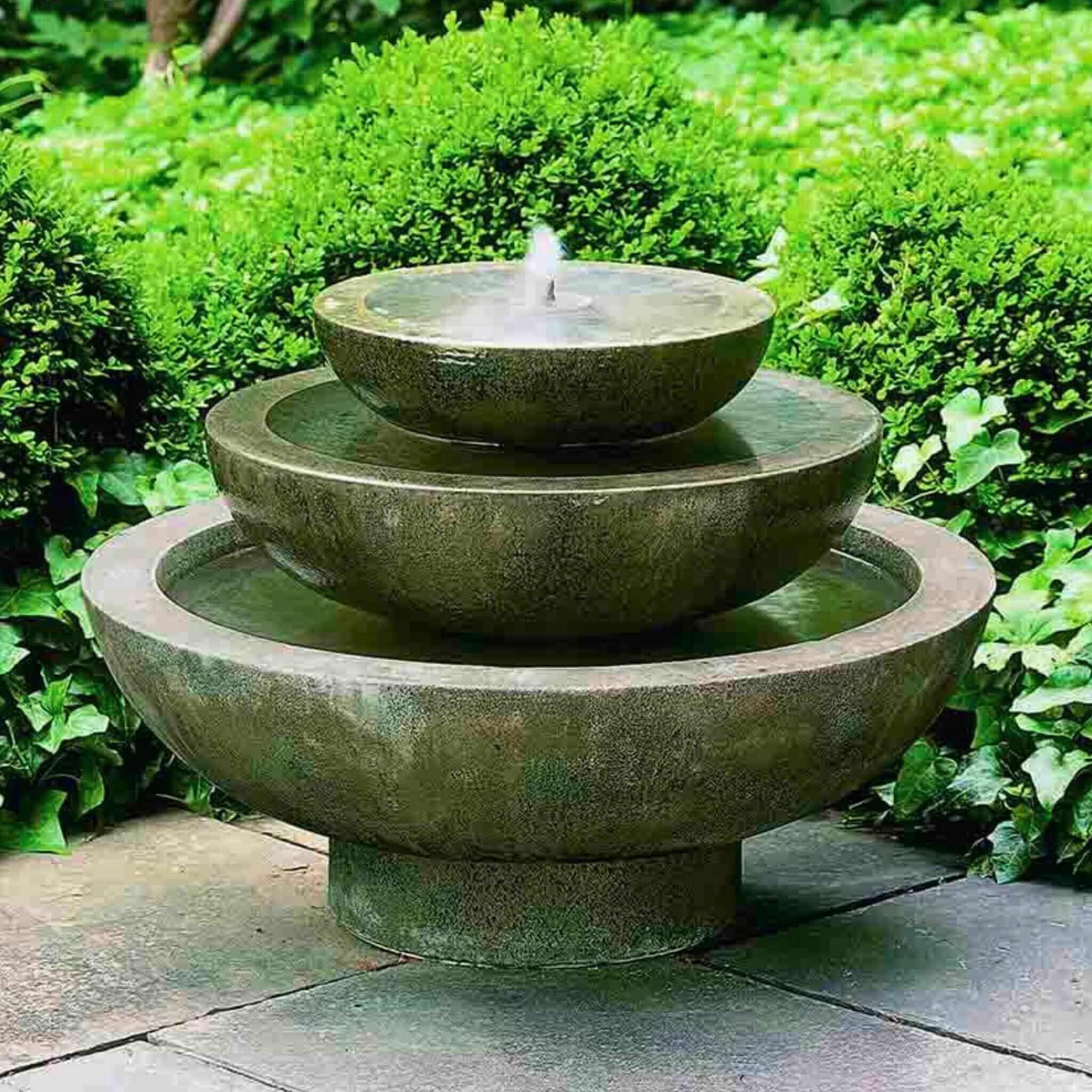 Platia 3-Tier Concrete Fountain - Campania #FT34