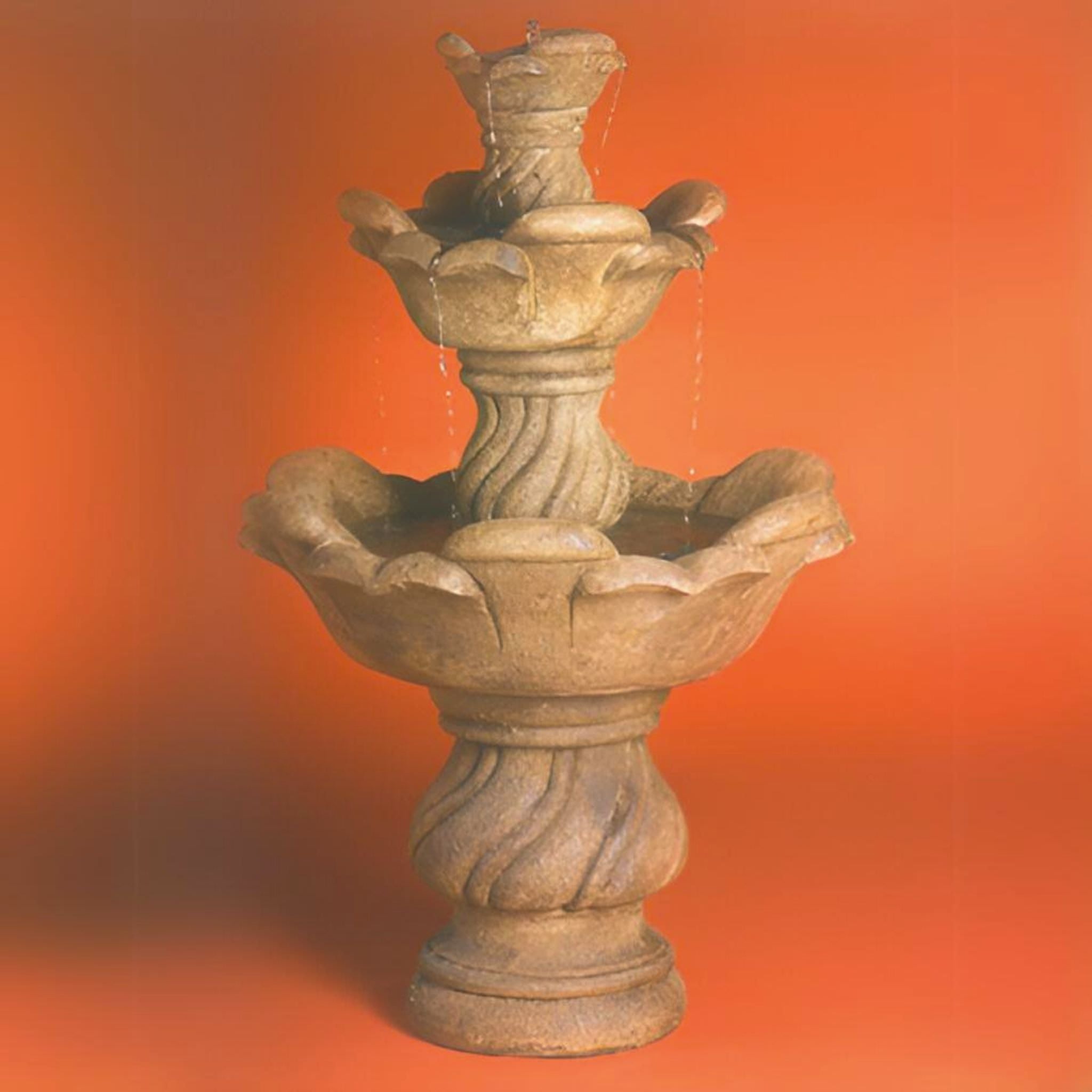 Cabo 3-Tier Concrete Fountain - Fiore #AV119FS