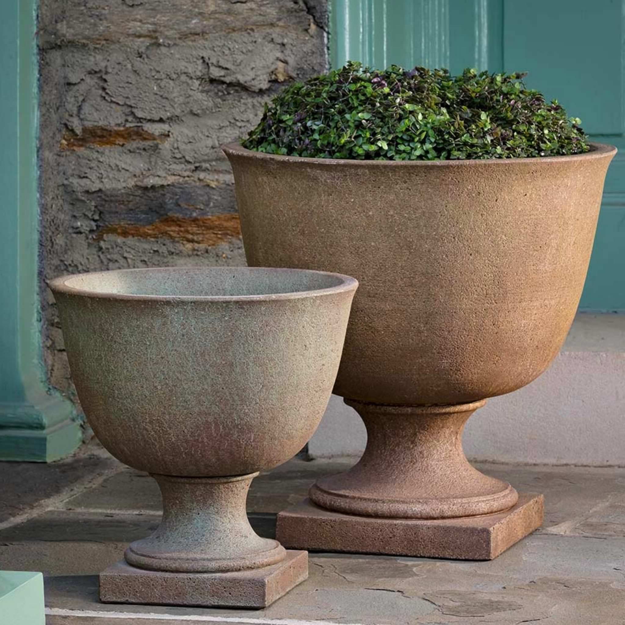 extra large concrete plant pots Hampstead Large Urn by Campania International Copper Bronze