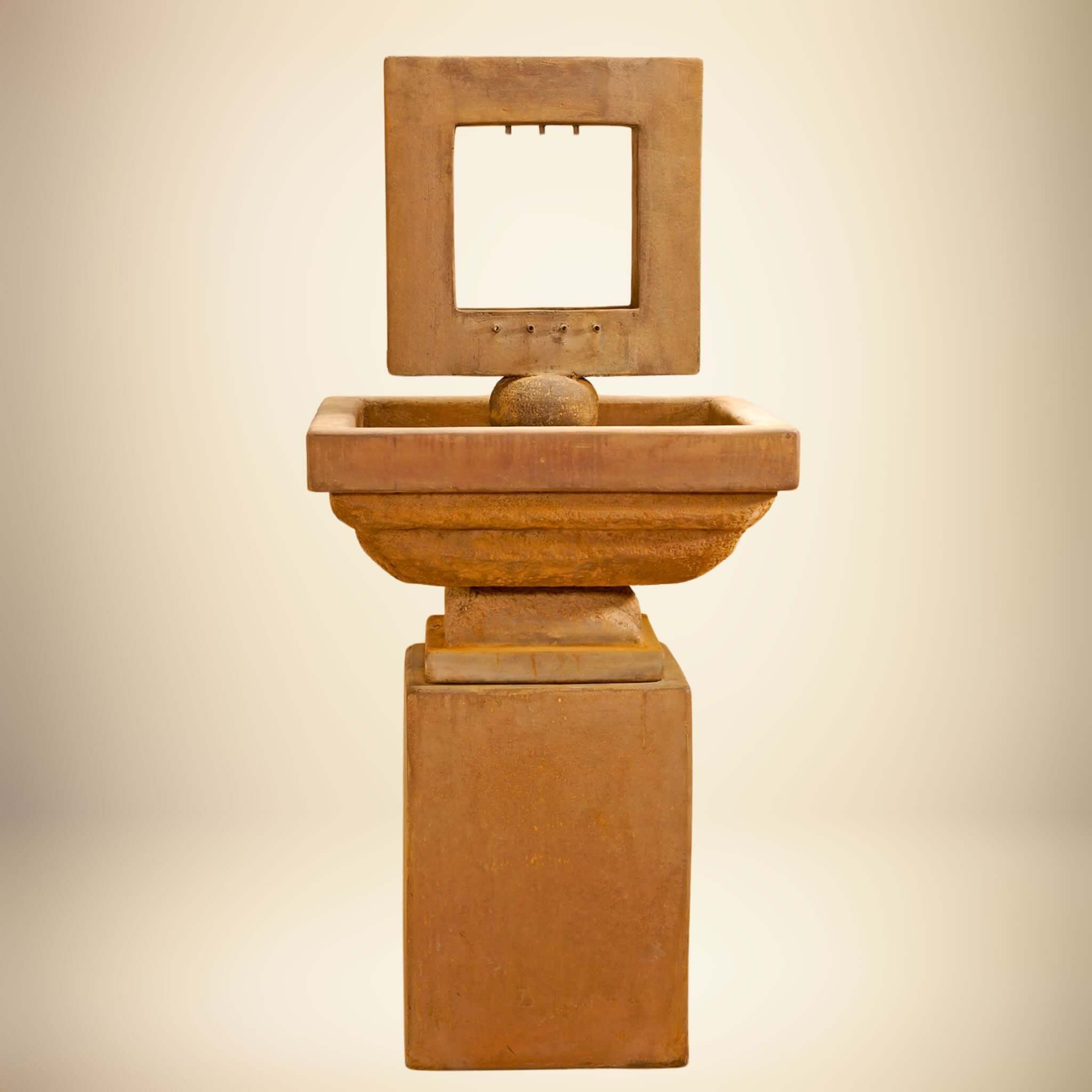 Contempo Square Concrete Fountain - Giannini #1628