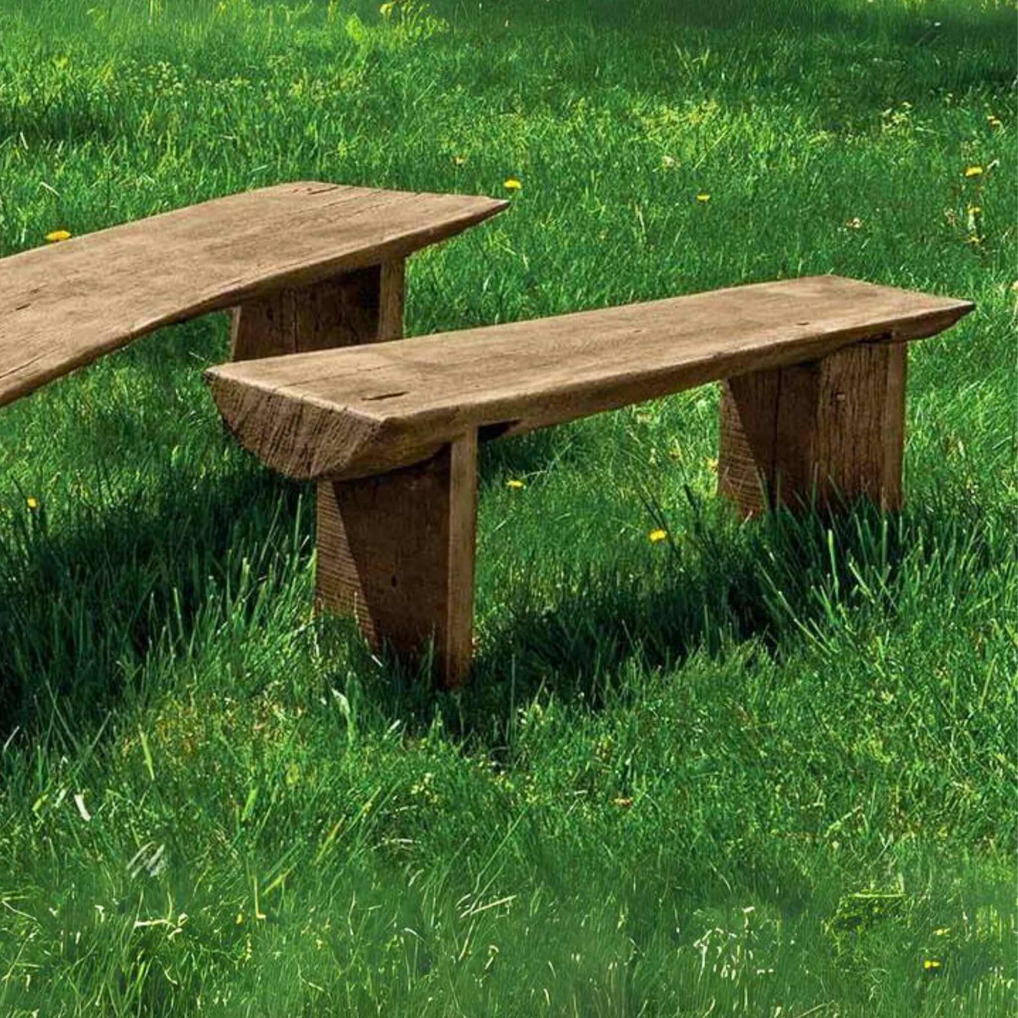 Small Bois Concrete Garden Bench - Campania #BE126