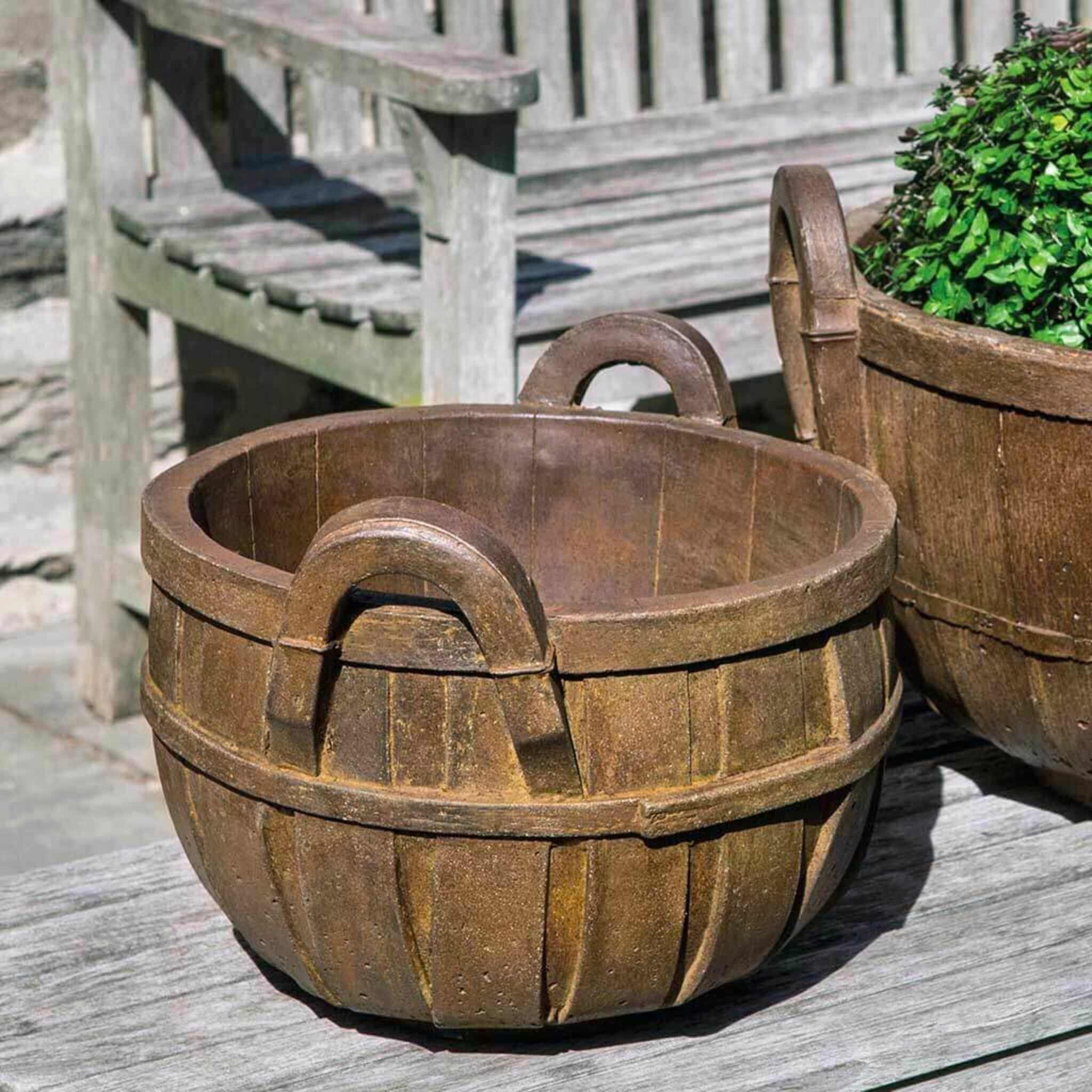 Apple Basket Concrete Planter - Campania #P717