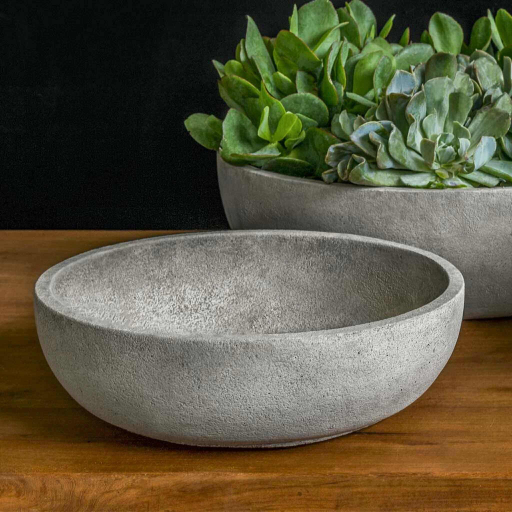 large bowl planter indoor Campania International | Terrace Small Bowl Alpine Stone