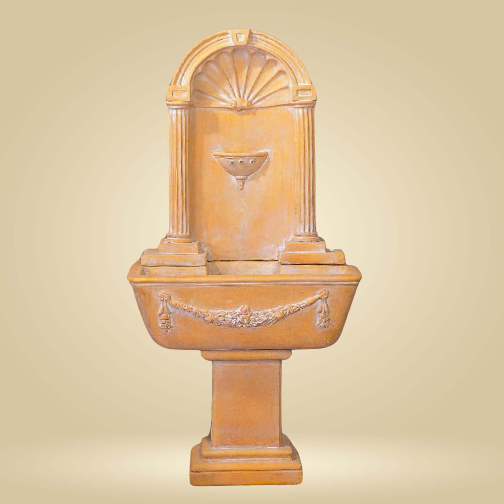 Renaissance Concrete Wall Fountain - Giannini #137