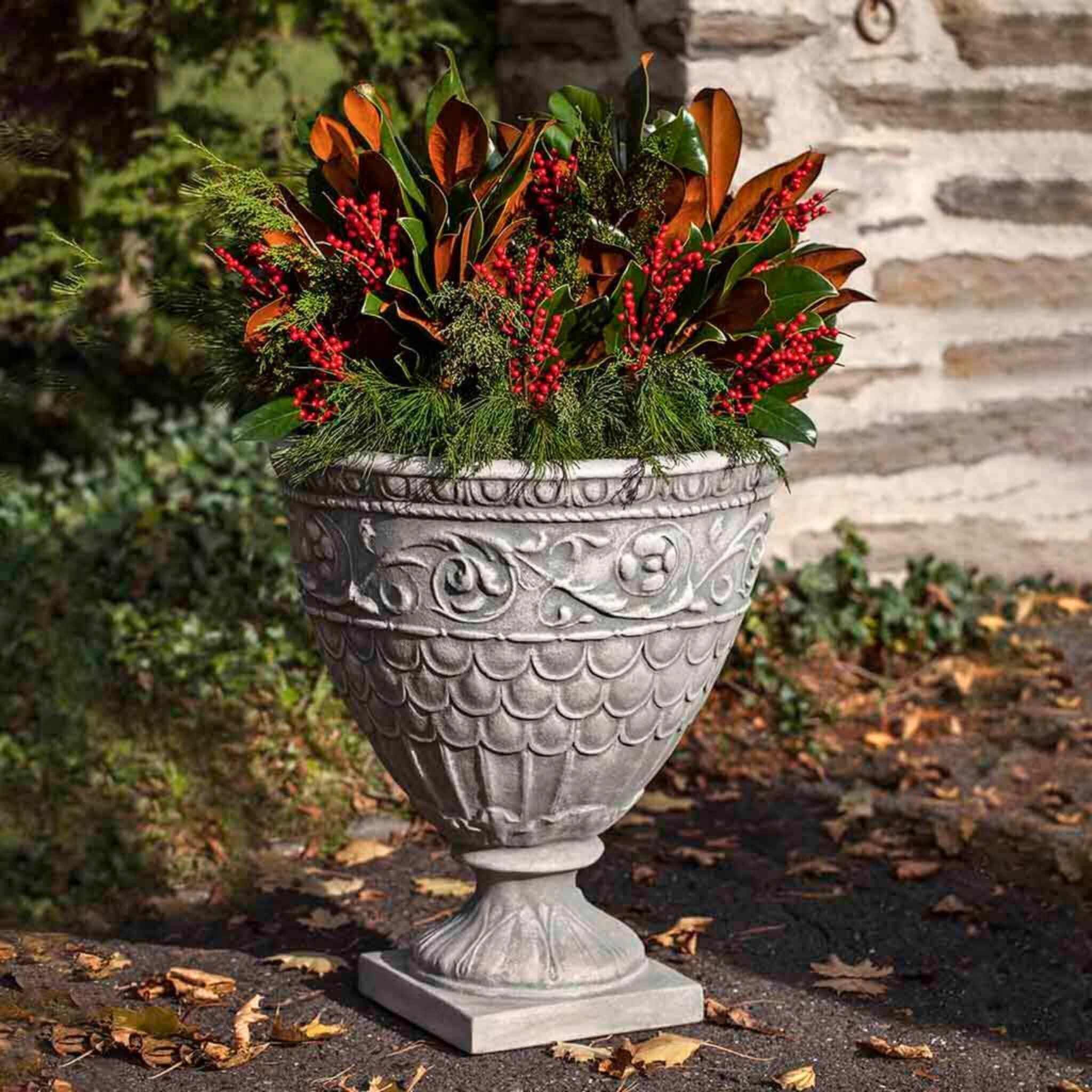 Valadier Concrete Urn Planter - Campania #P729