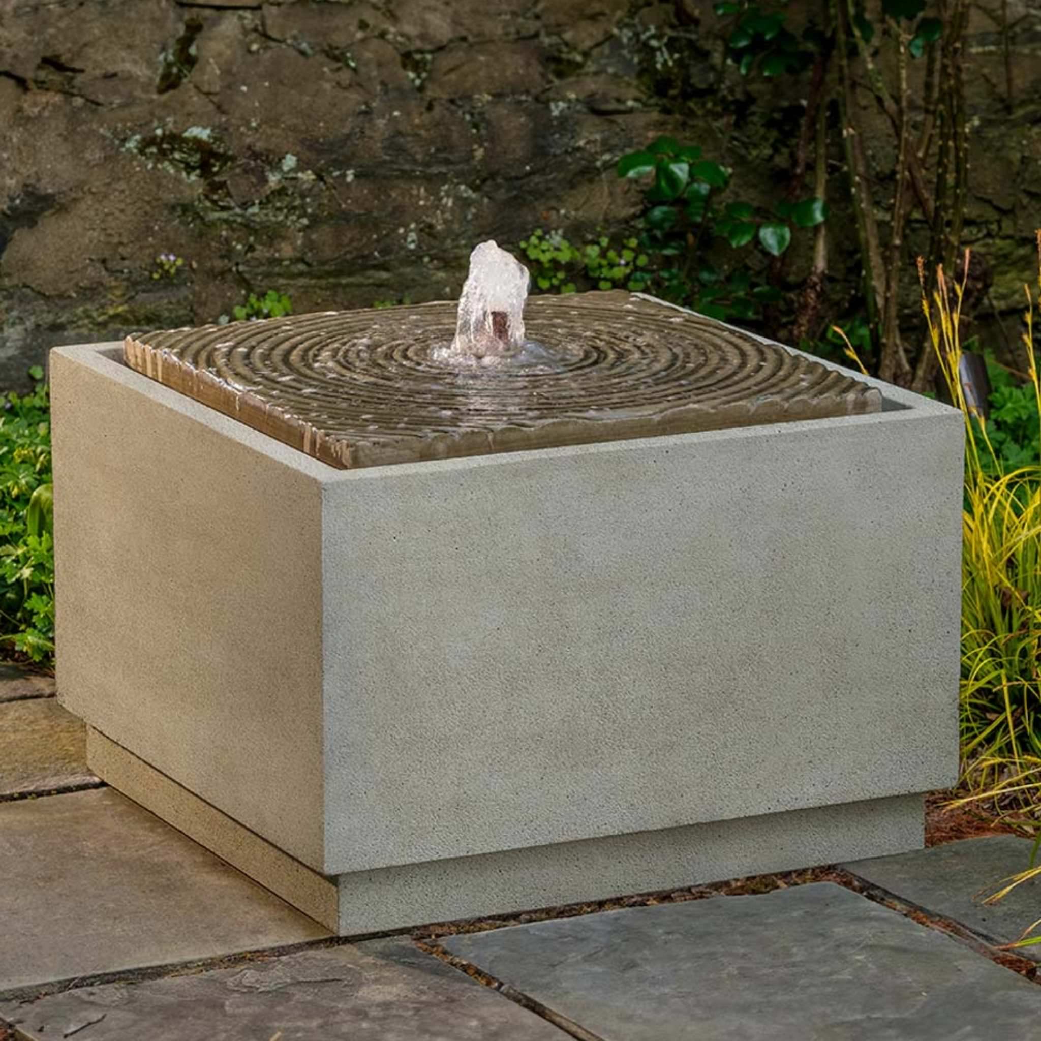 Onda Square Concrete Fountain - Campania #FT432