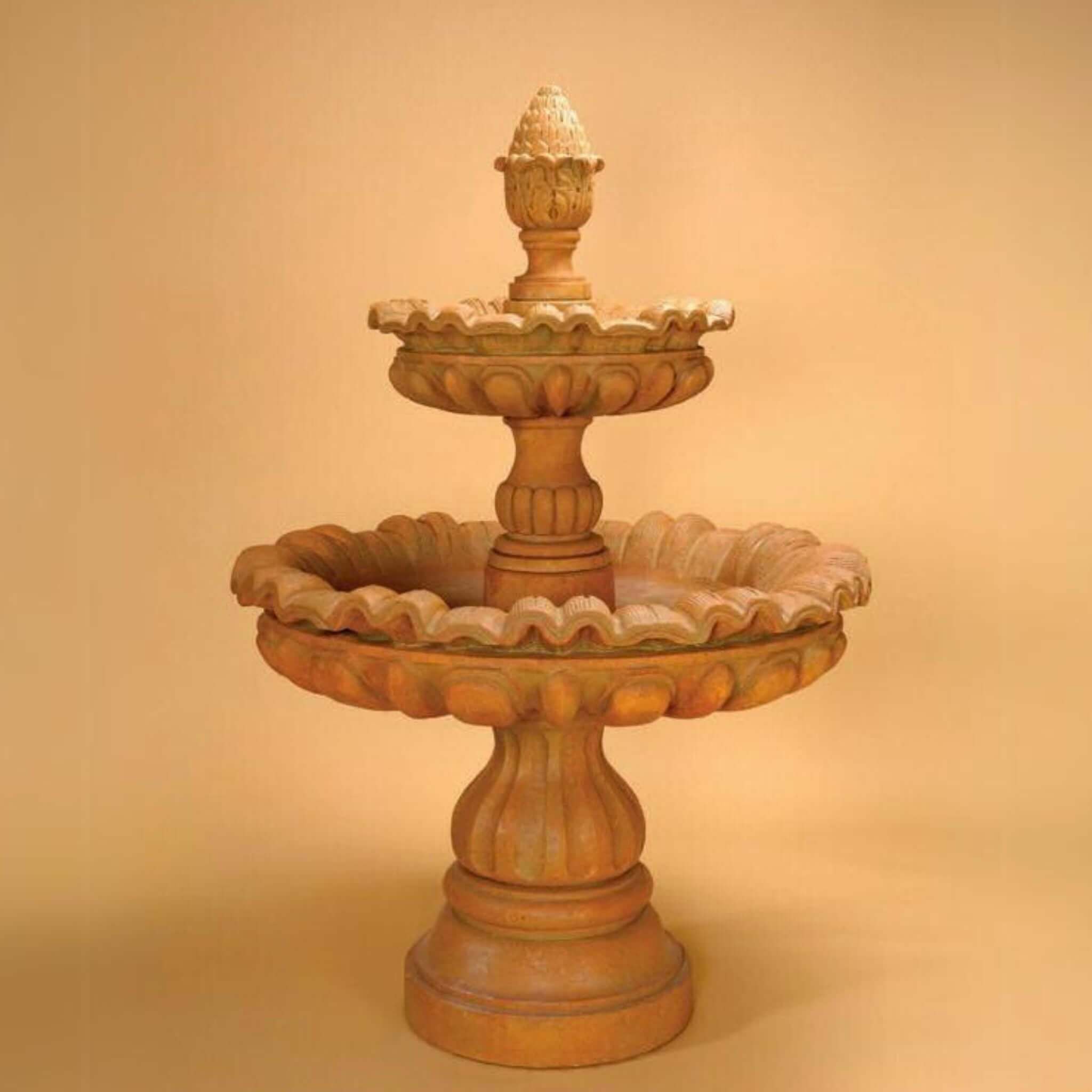Murano 2-Tier Concrete Fountain - Giannini #1242