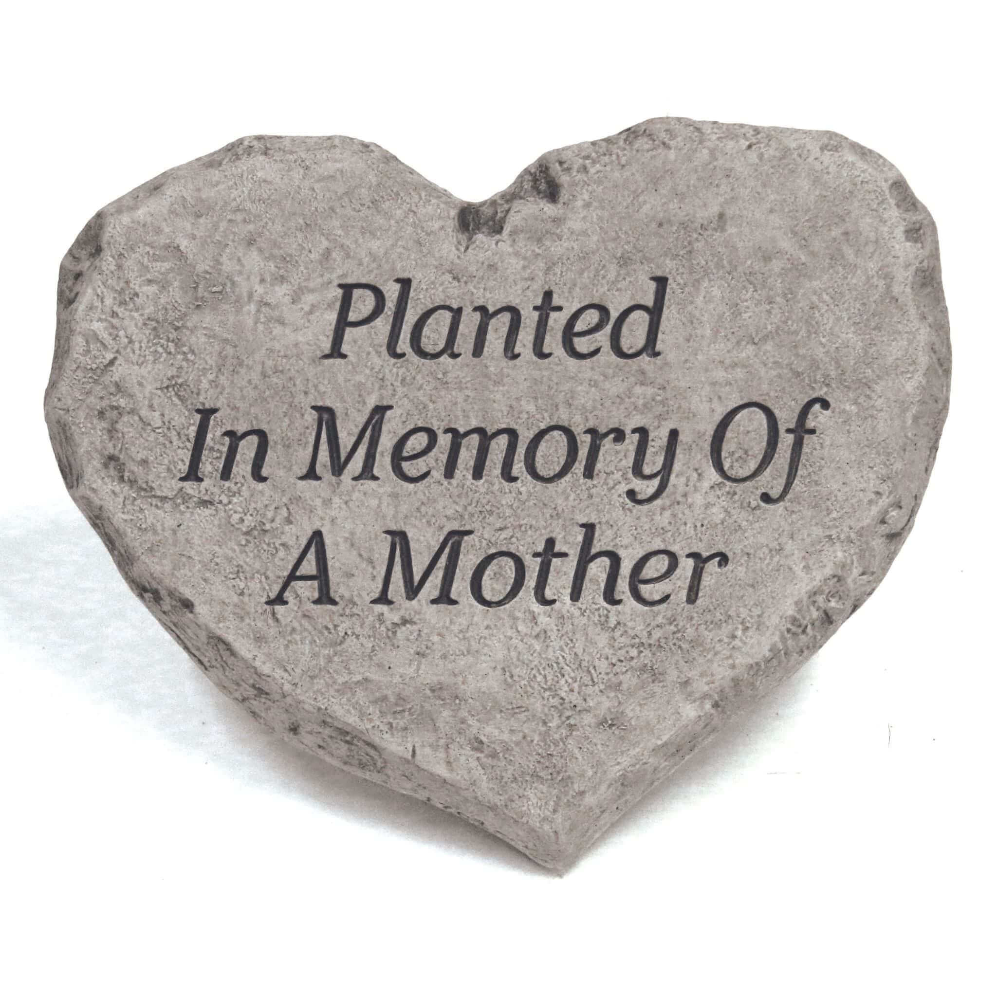Mother Memorial Concrete Garden Greeting Stone - Massarellis #1761