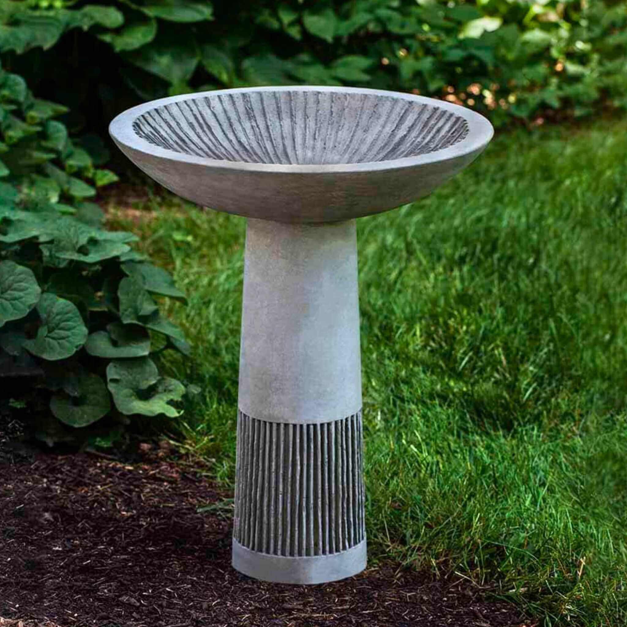 Equinox Concrete Bird Bath - Campania #B159