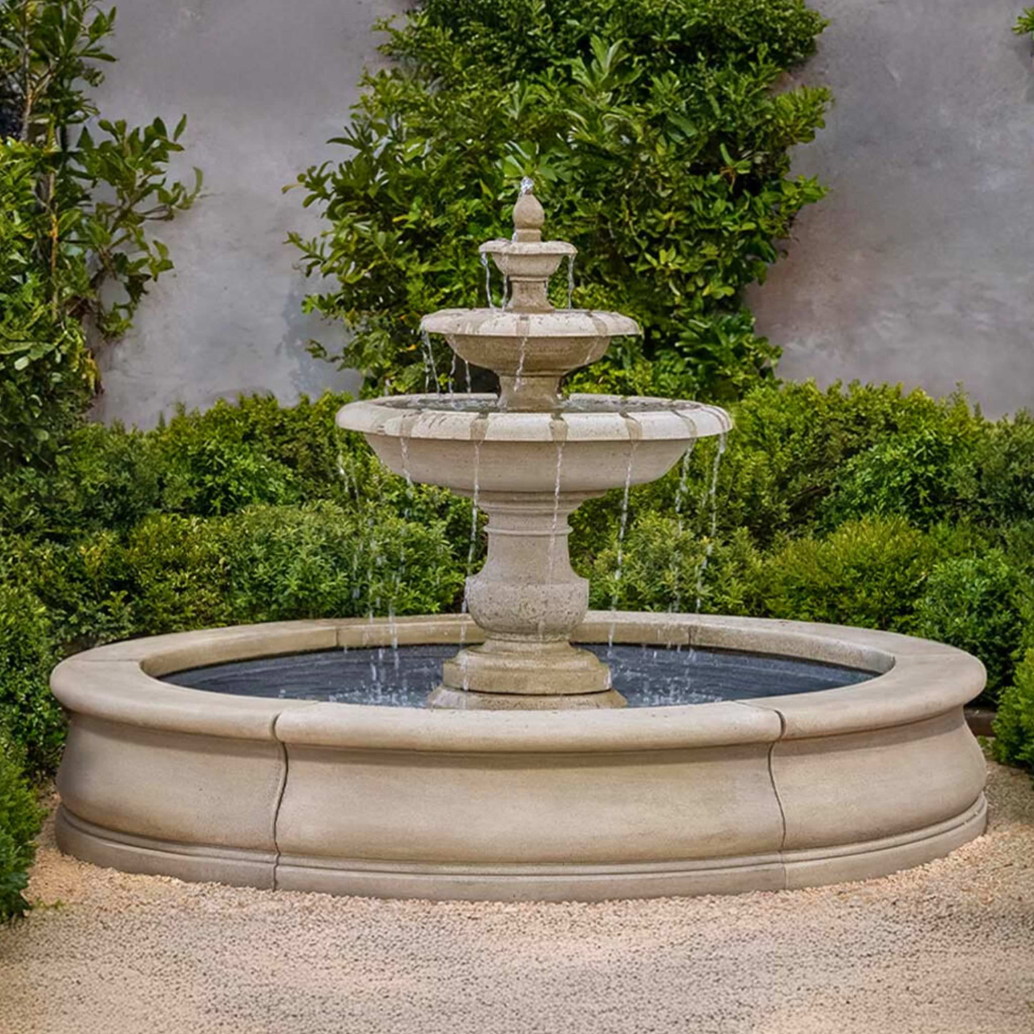 Alessia 3-Tier Fountain in Basin - Campania #FT443