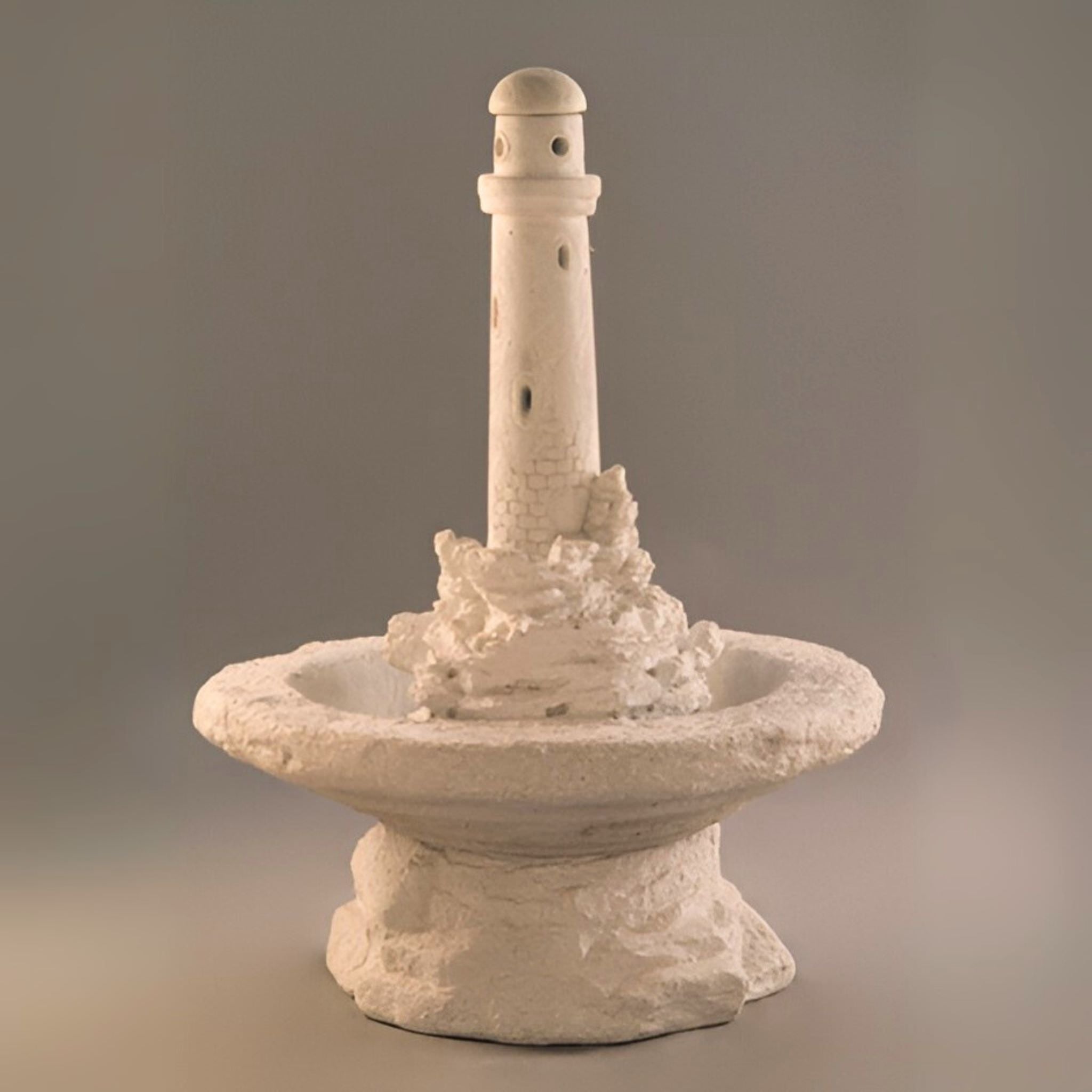Lighthouse on Island Concrete Fountain - Fiore #276